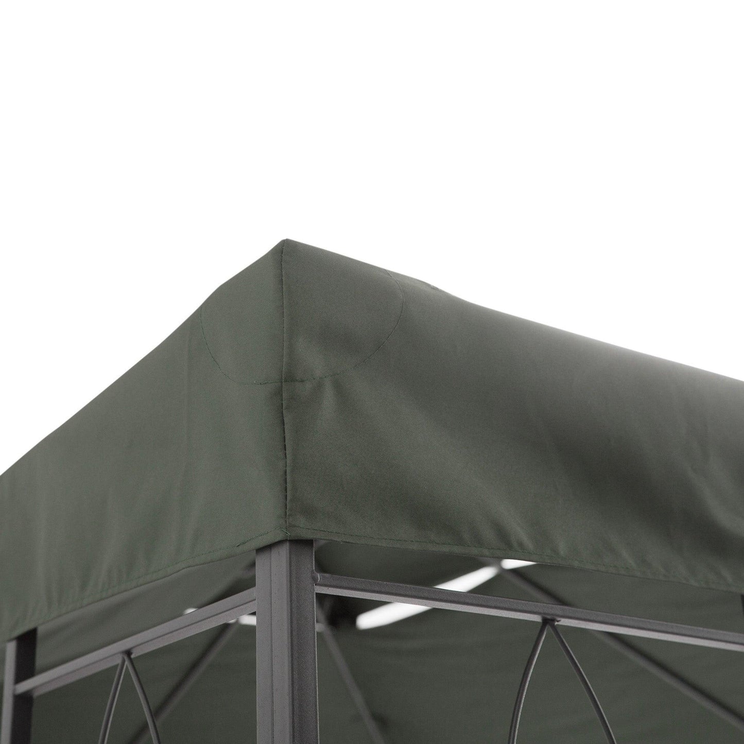 Outsunny Outdoor Gazebo Roof Canopy - 3x4m, Deep Grey - ALL4U RETAILER LTD