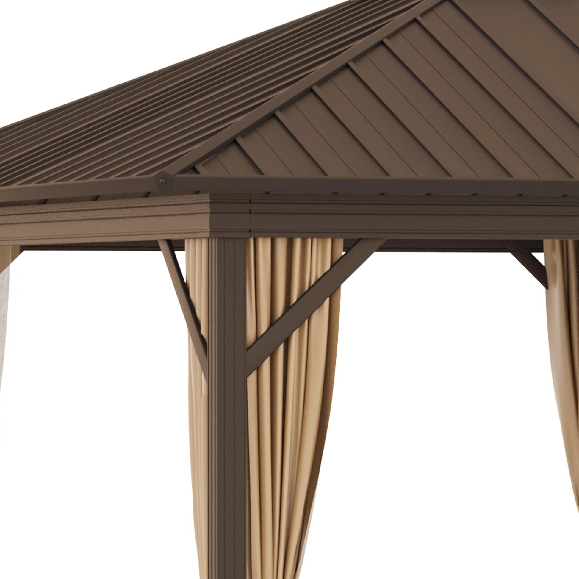 Outsunny Outdoor Hardtop Gazebo - 3.6 x 3m - ALL4U RETAILER LTD