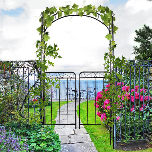 Outsunny Outdoor Metal Garden Archway - ALL4U RETAILER LTD