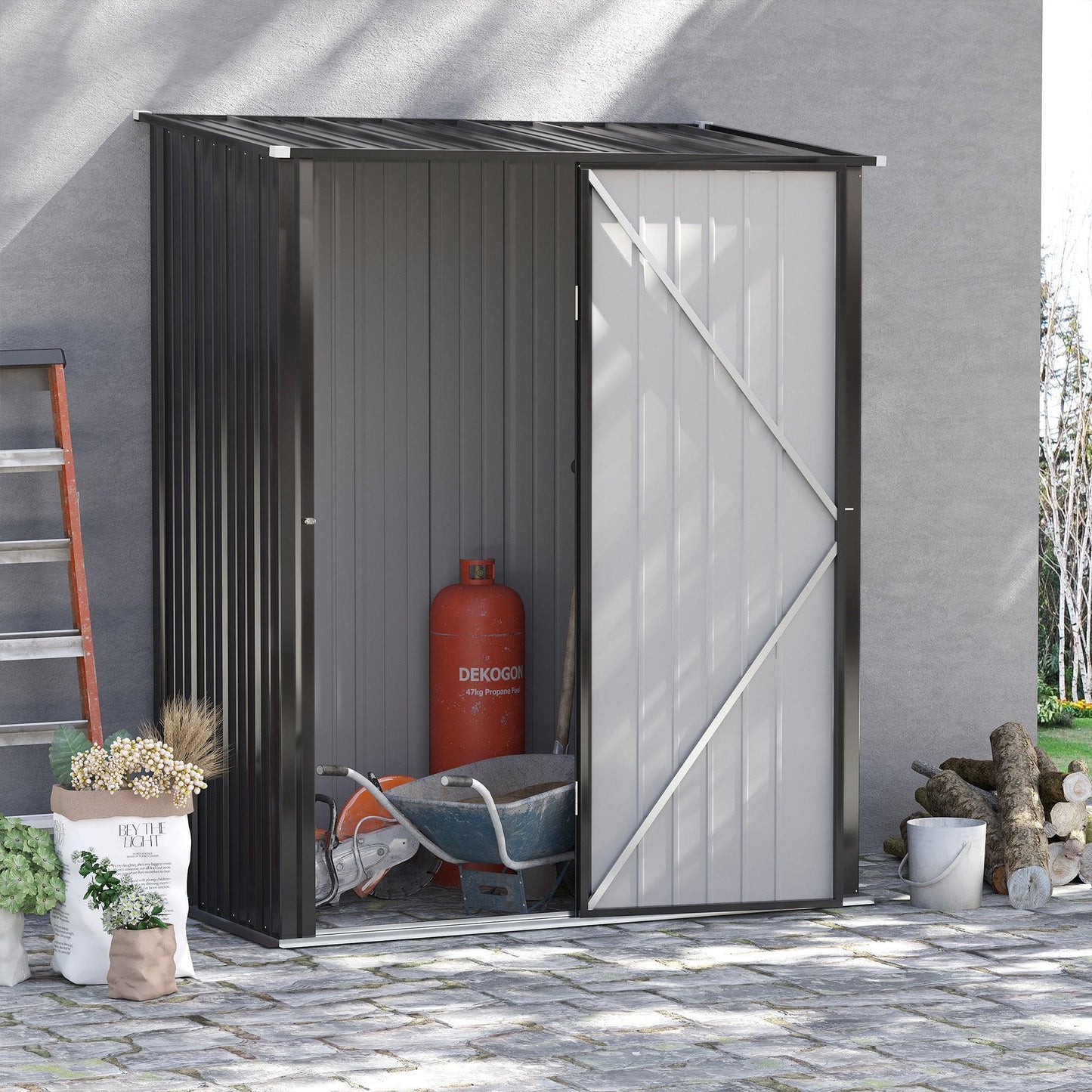 Outsunny Outdoor Metal Storage Shed - ALL4U RETAILER LTD