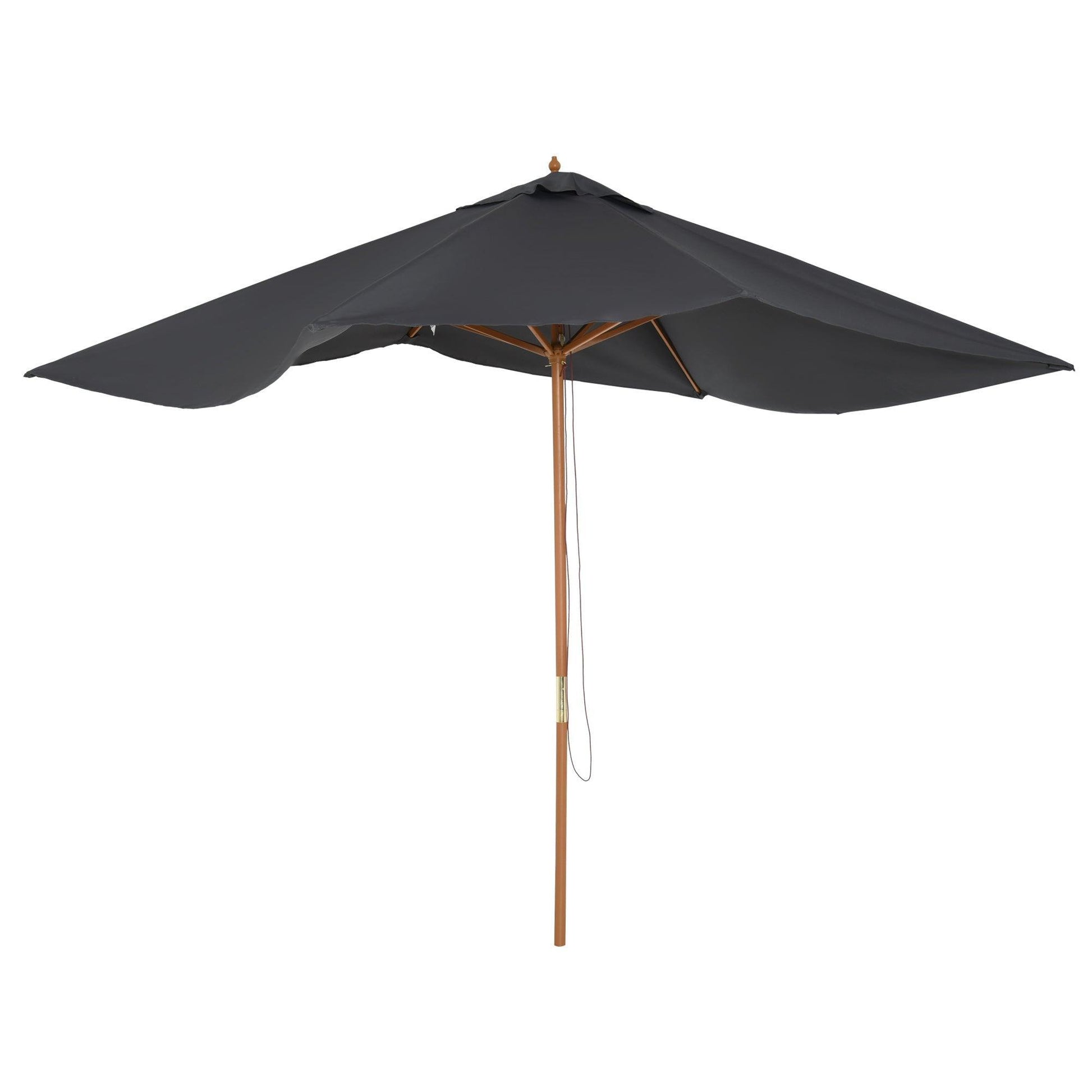 Outsunny Outdoor Patio Umbrella, Dark Grey, 2x3m - ALL4U RETAILER LTD