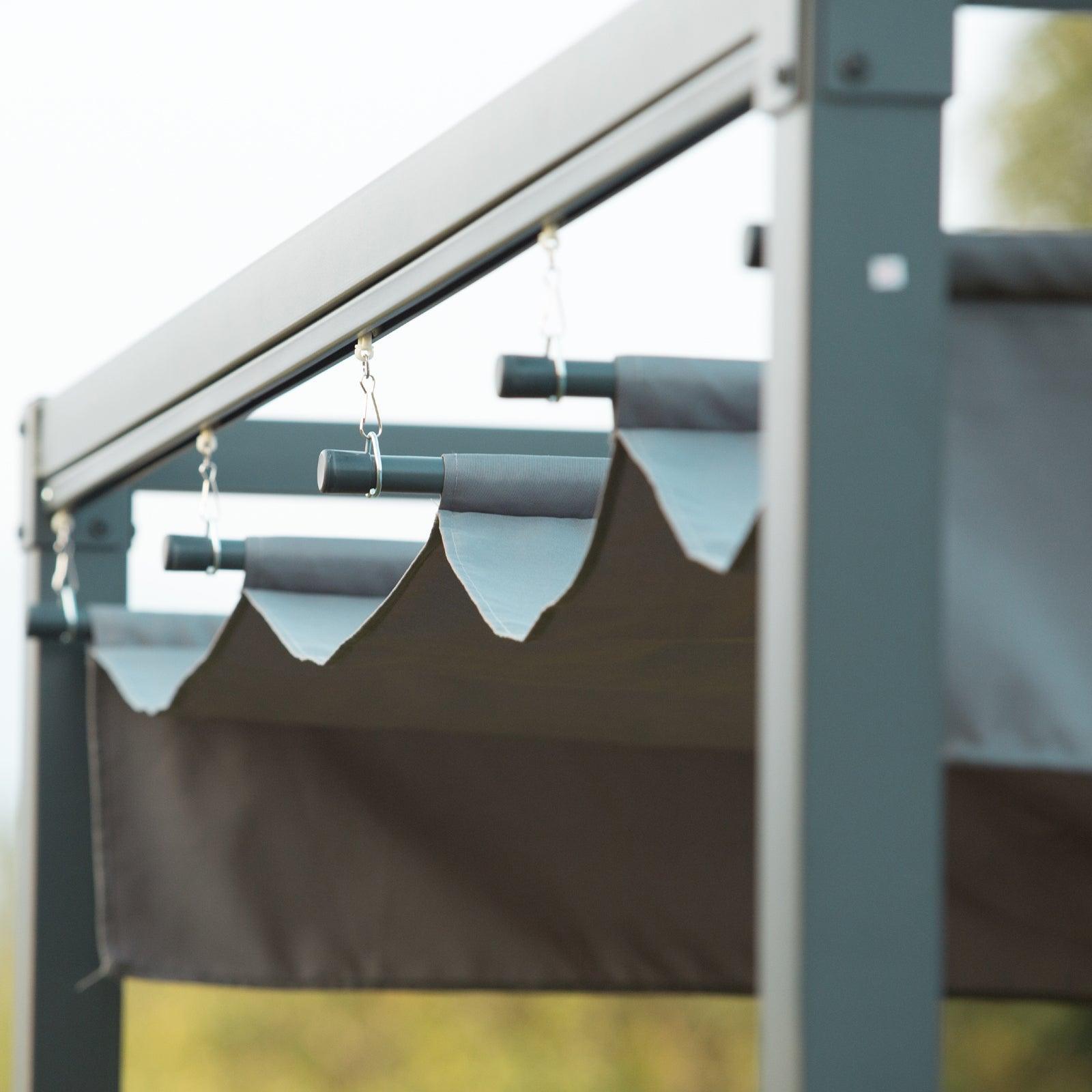 Outsunny Outdoor Pergola Gazebo - Grey, 3x2m - ALL4U RETAILER LTD