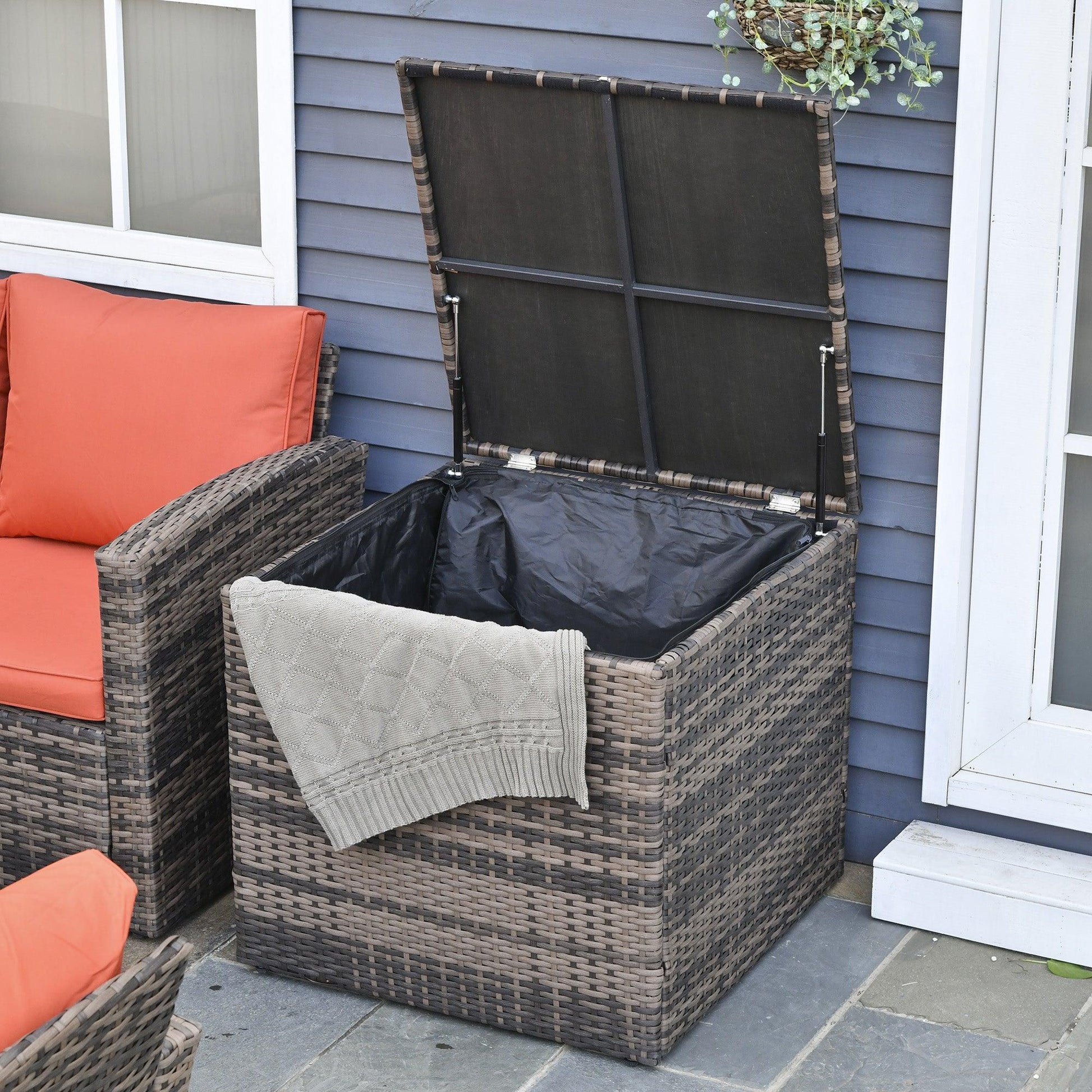 Outsunny Outdoor Rattan Wicker Sofa Set - Comfortable Patio Seating - ALL4U RETAILER LTD