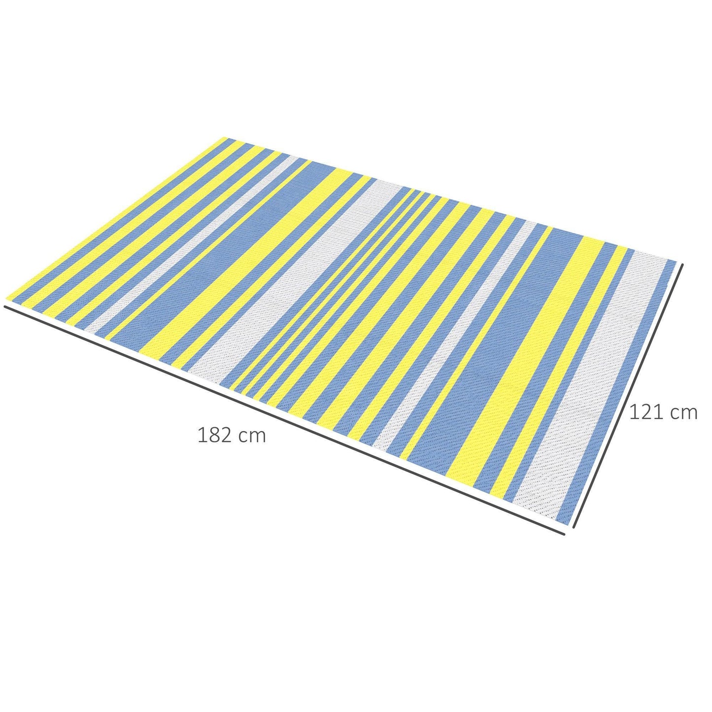 Outsunny Outdoor Reversible Rug - Waterproof & Lightweight - ALL4U RETAILER LTD