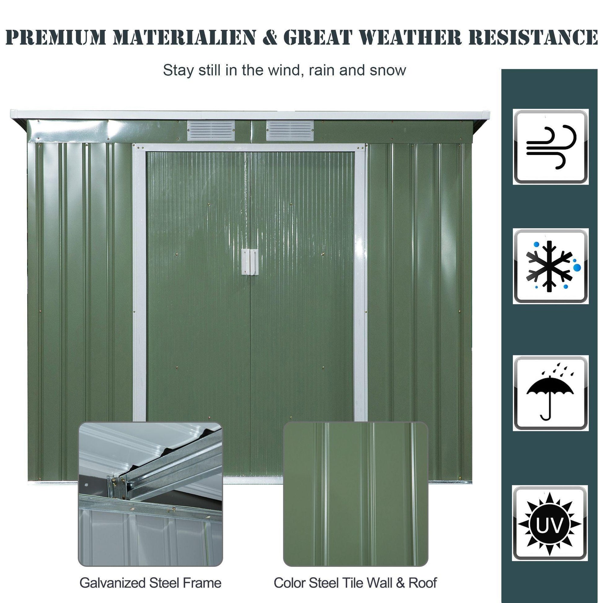 Outsunny Outdoor Storage Shed - Simple & Spacious - ALL4U RETAILER LTD