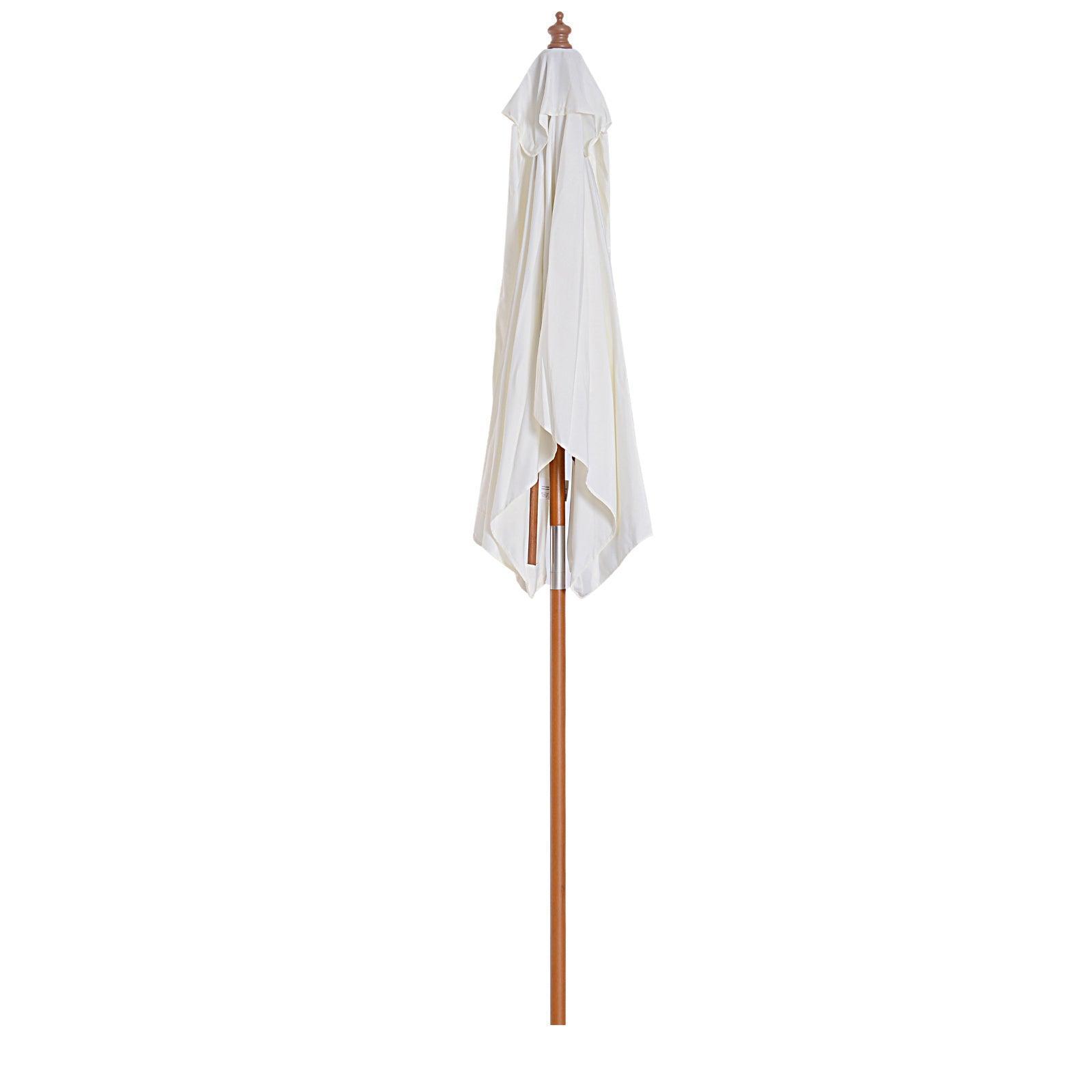 Outsunny Outdoor Sun Umbrella with Tilt Mechanism - Cream White - ALL4U RETAILER LTD