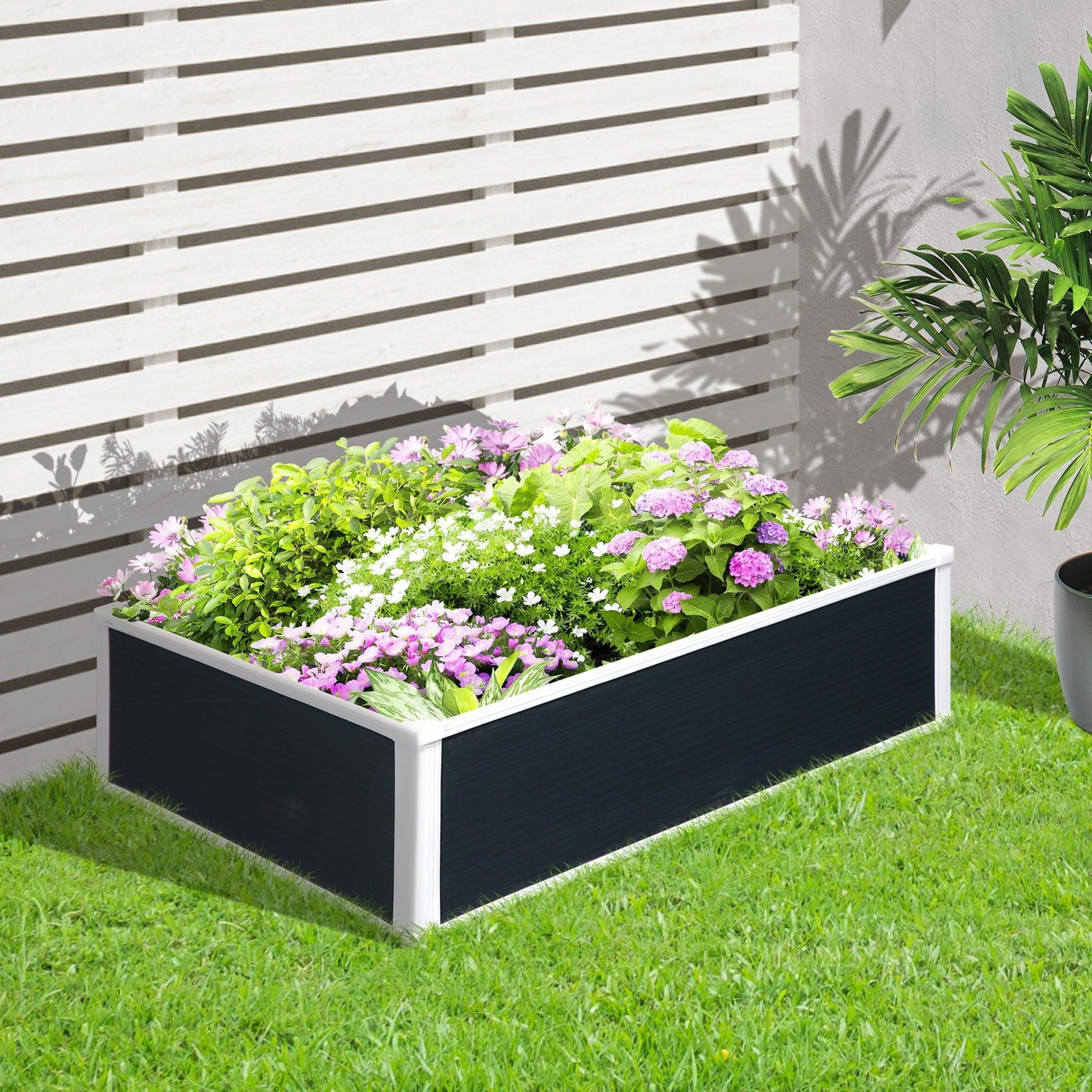 Outsunny Patio Garden Planter for Planting Vegetables - ALL4U RETAILER LTD