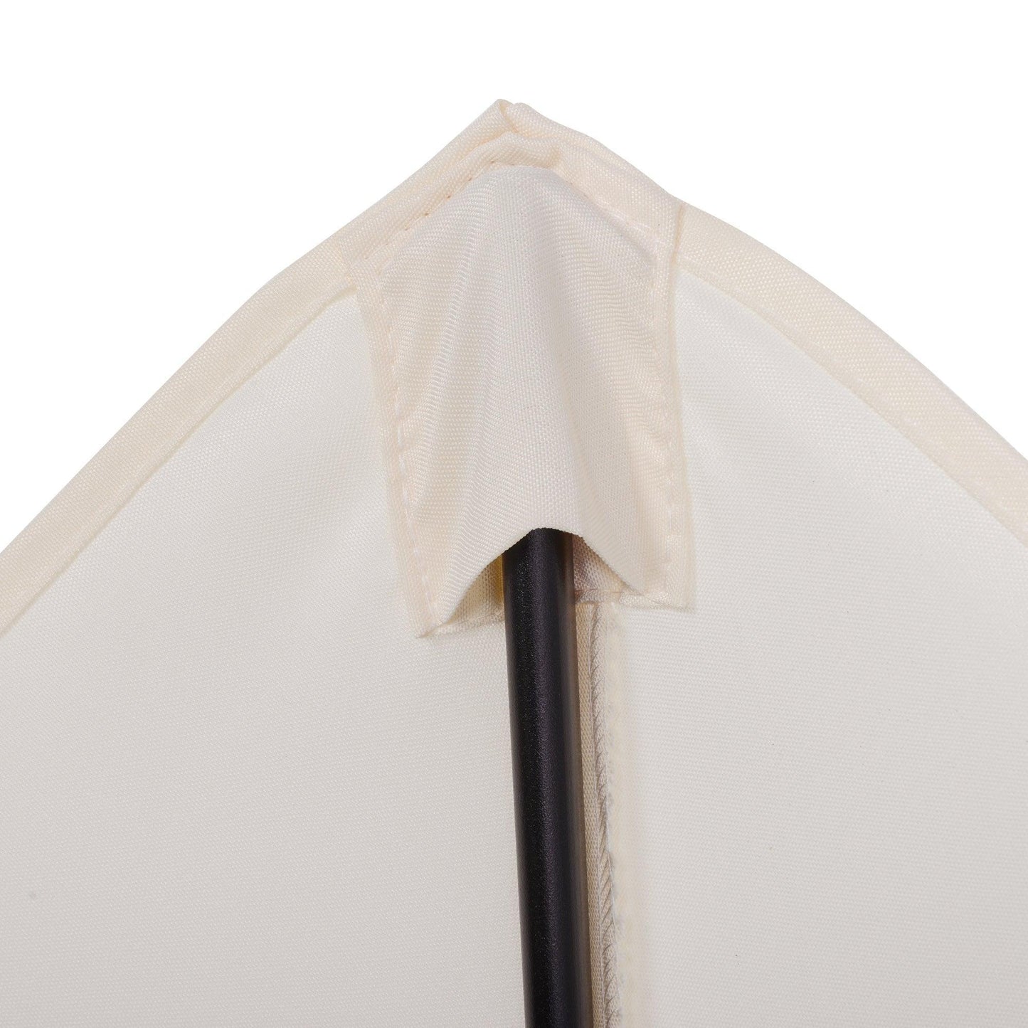 Outsunny Patio Umbrella - Cream White, 2m - ALL4U RETAILER LTD