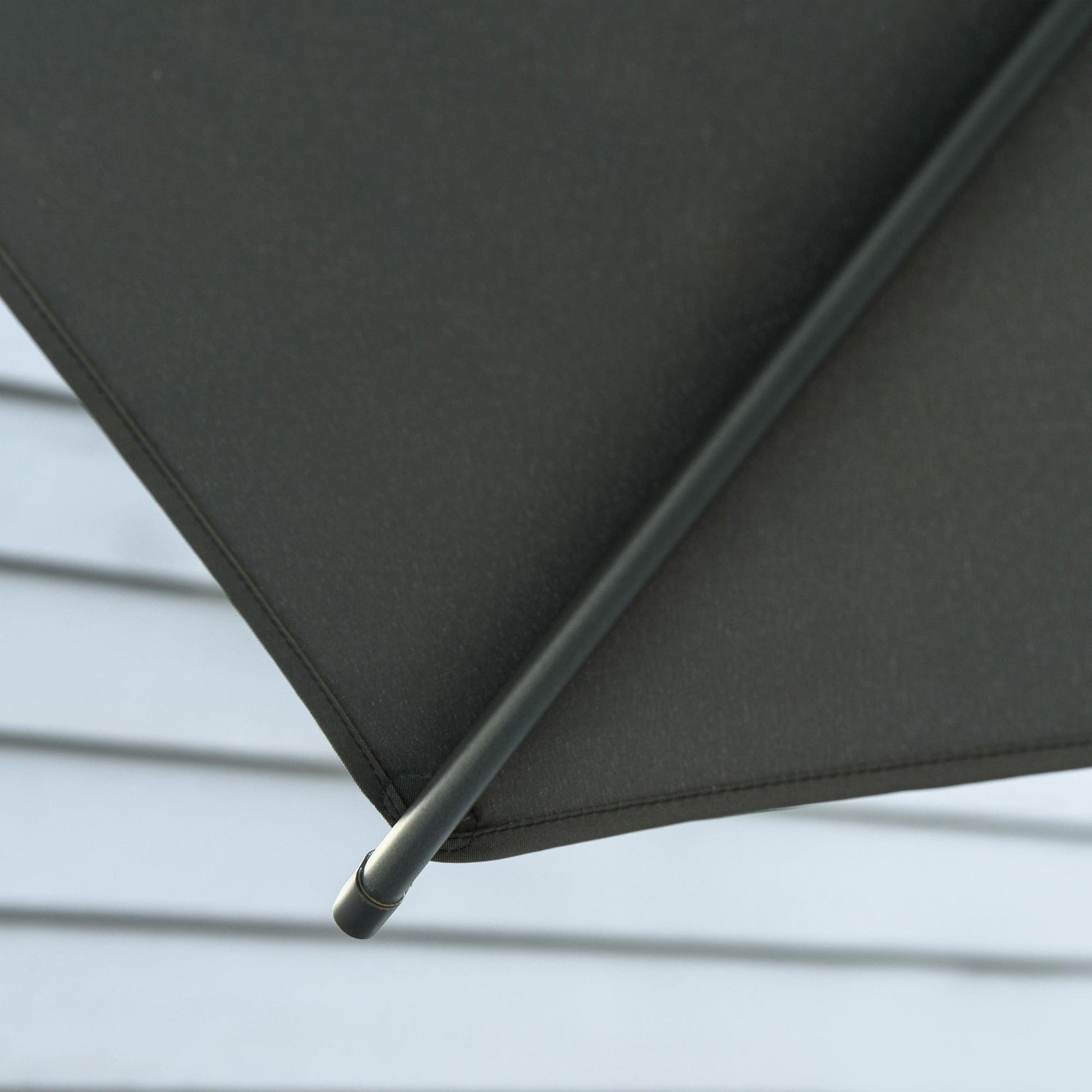 Outsunny Patio Umbrella - Dark Grey, 3x2m - ALL4U RETAILER LTD