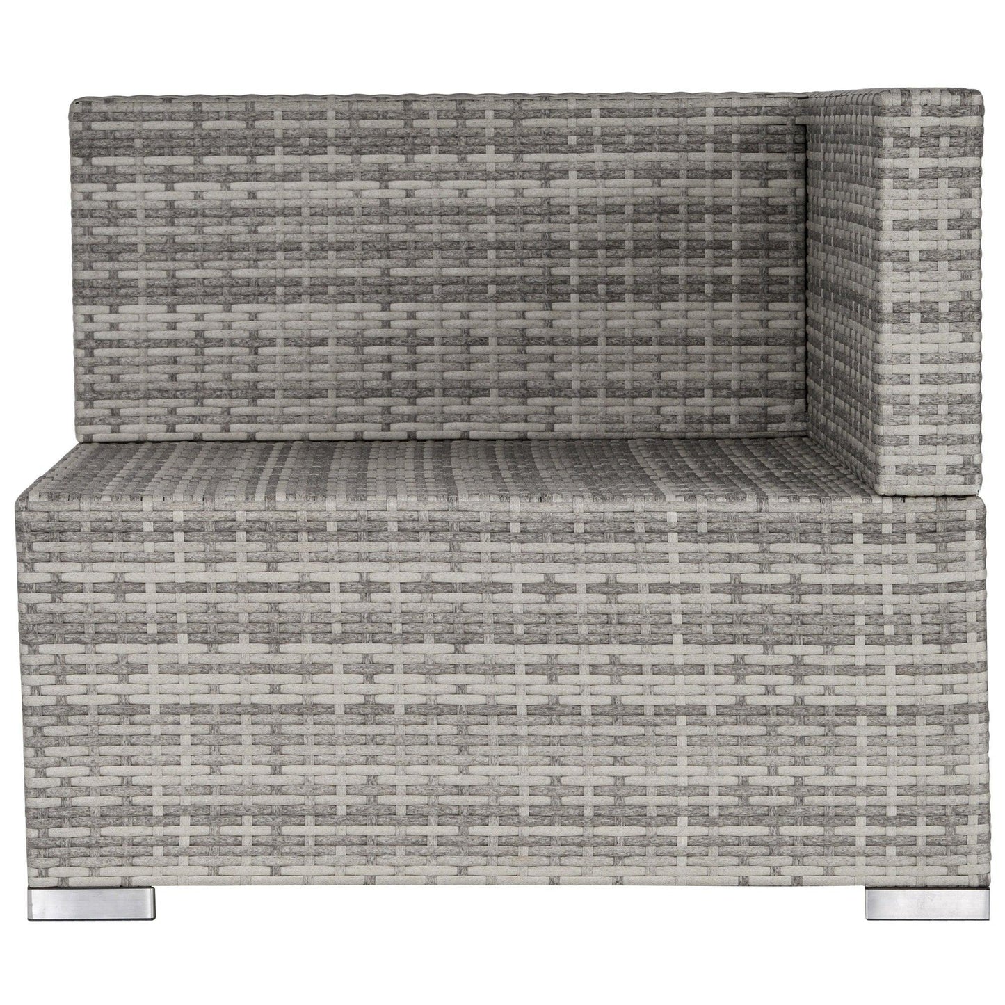 Outsunny Grey Single Sofa Chair: PE Rattan Wicker - ALL4U RETAILER LTD