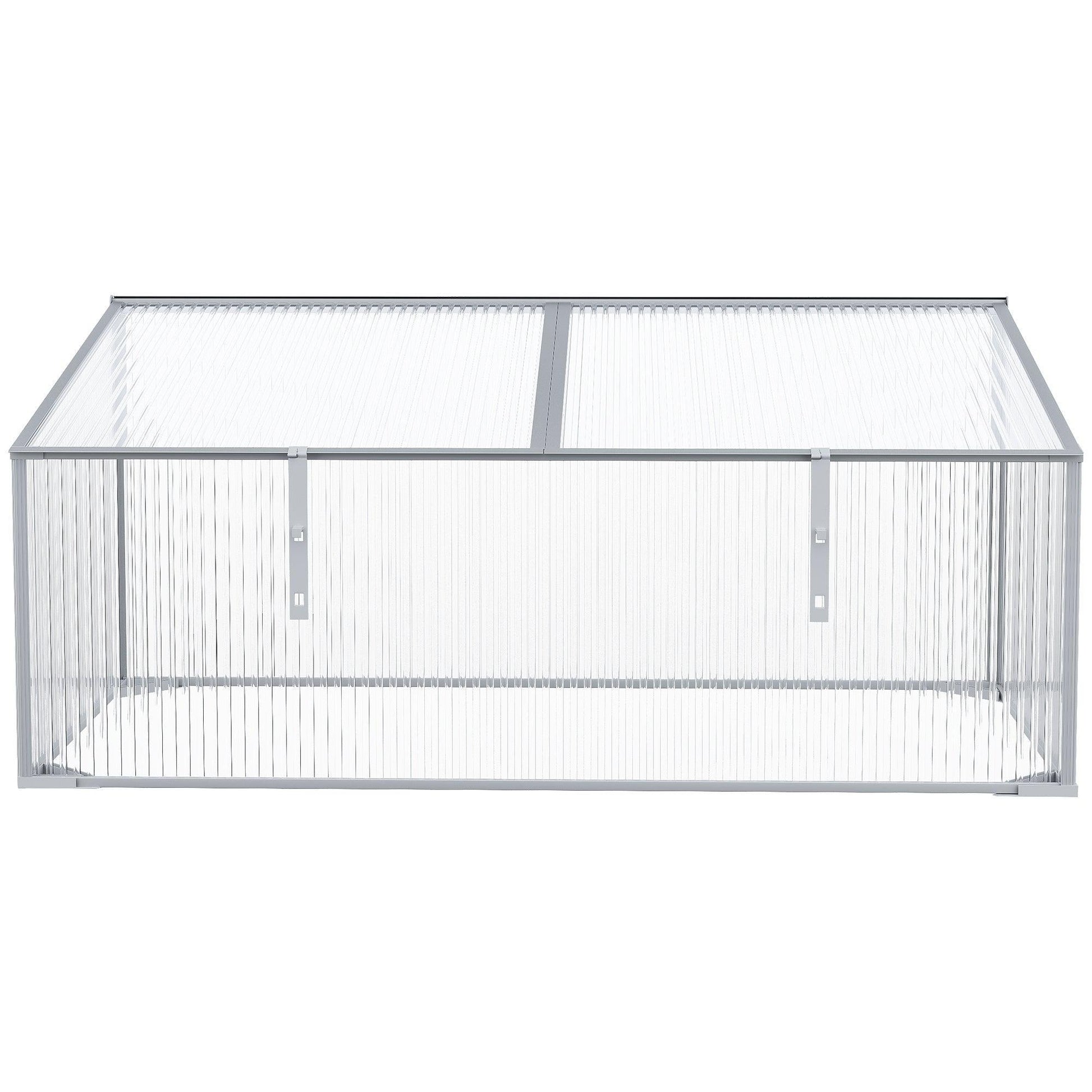 Outsunny Polycarbonate Garden Greenhouse - 99L x 60W x 44H cm - ALL4U RETAILER LTD