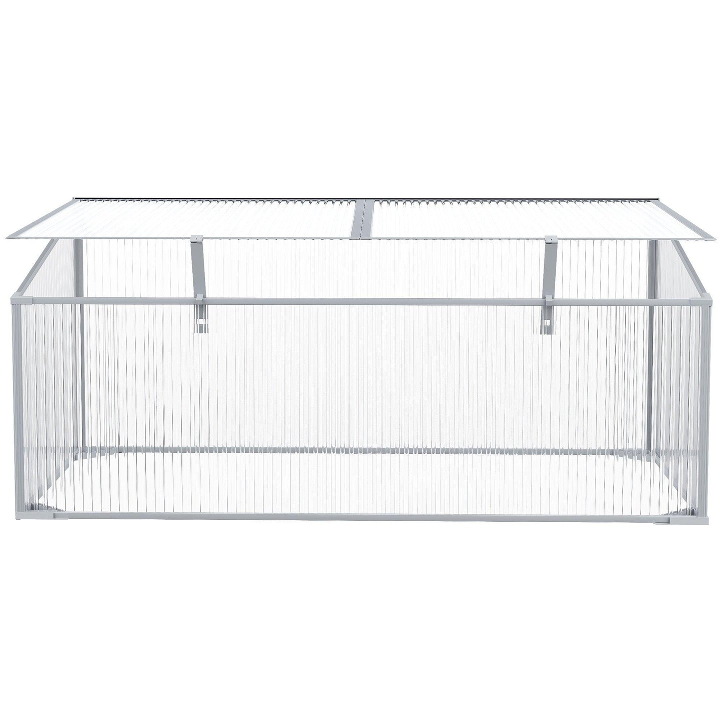 Outsunny Polycarbonate Garden Greenhouse - 99L x 60W x 44H cm - ALL4U RETAILER LTD