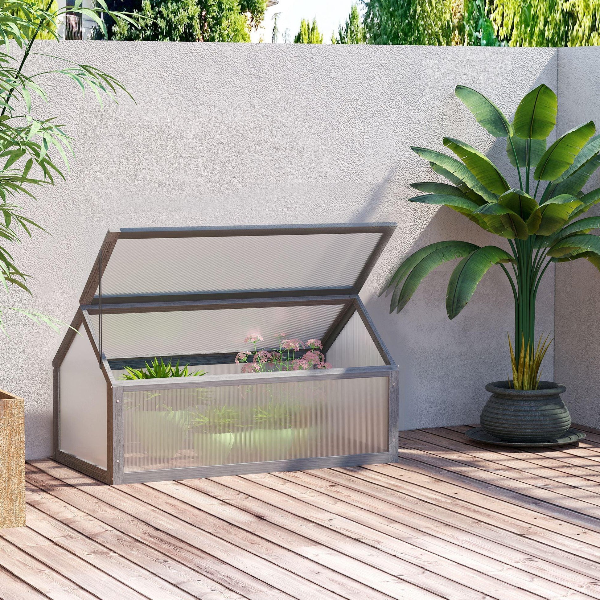 Outsunny Polycarbonate Grow House for Plants - ALL4U RETAILER LTD