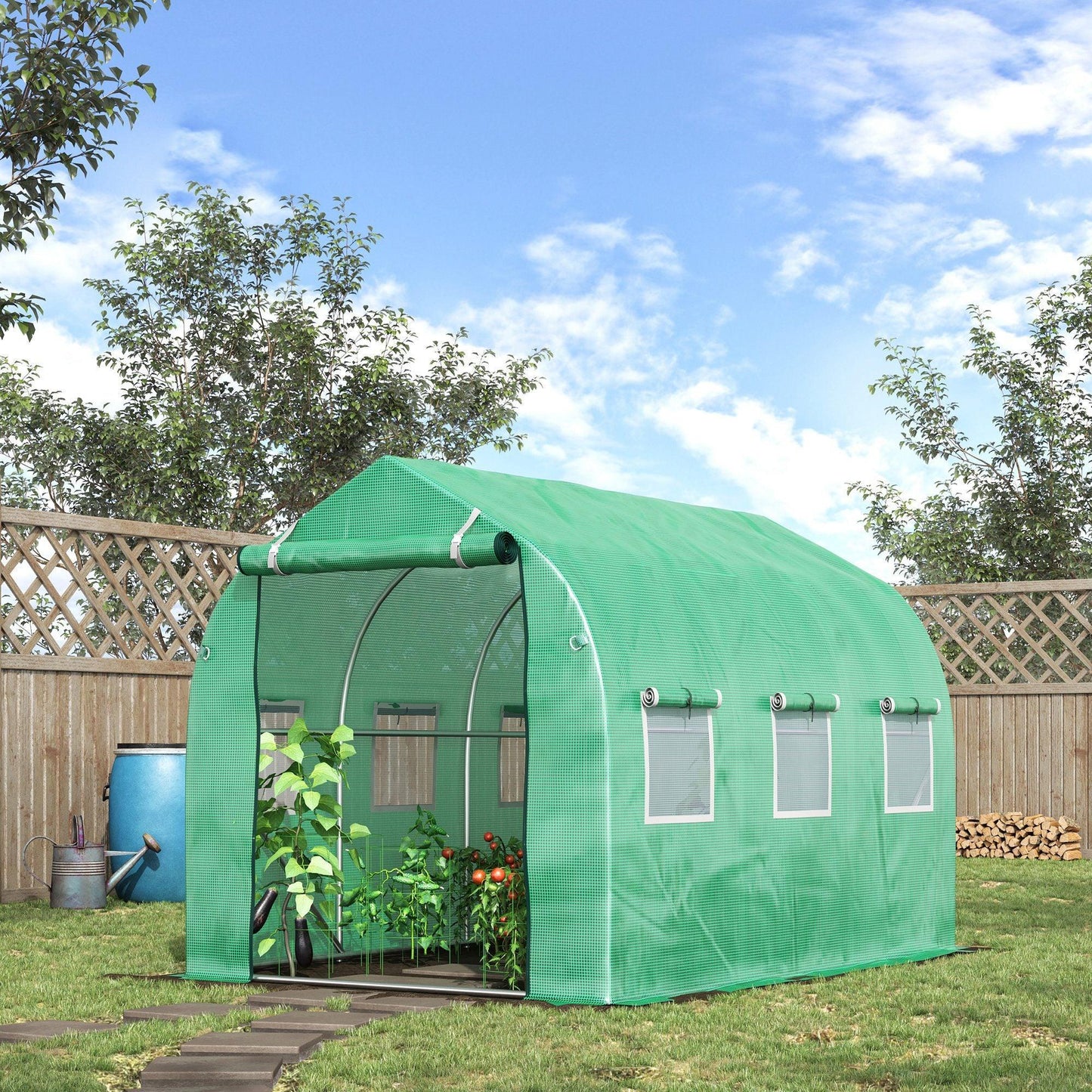 Outsunny Polytunnel Greenhouse - Garden essential - ALL4U RETAILER LTD