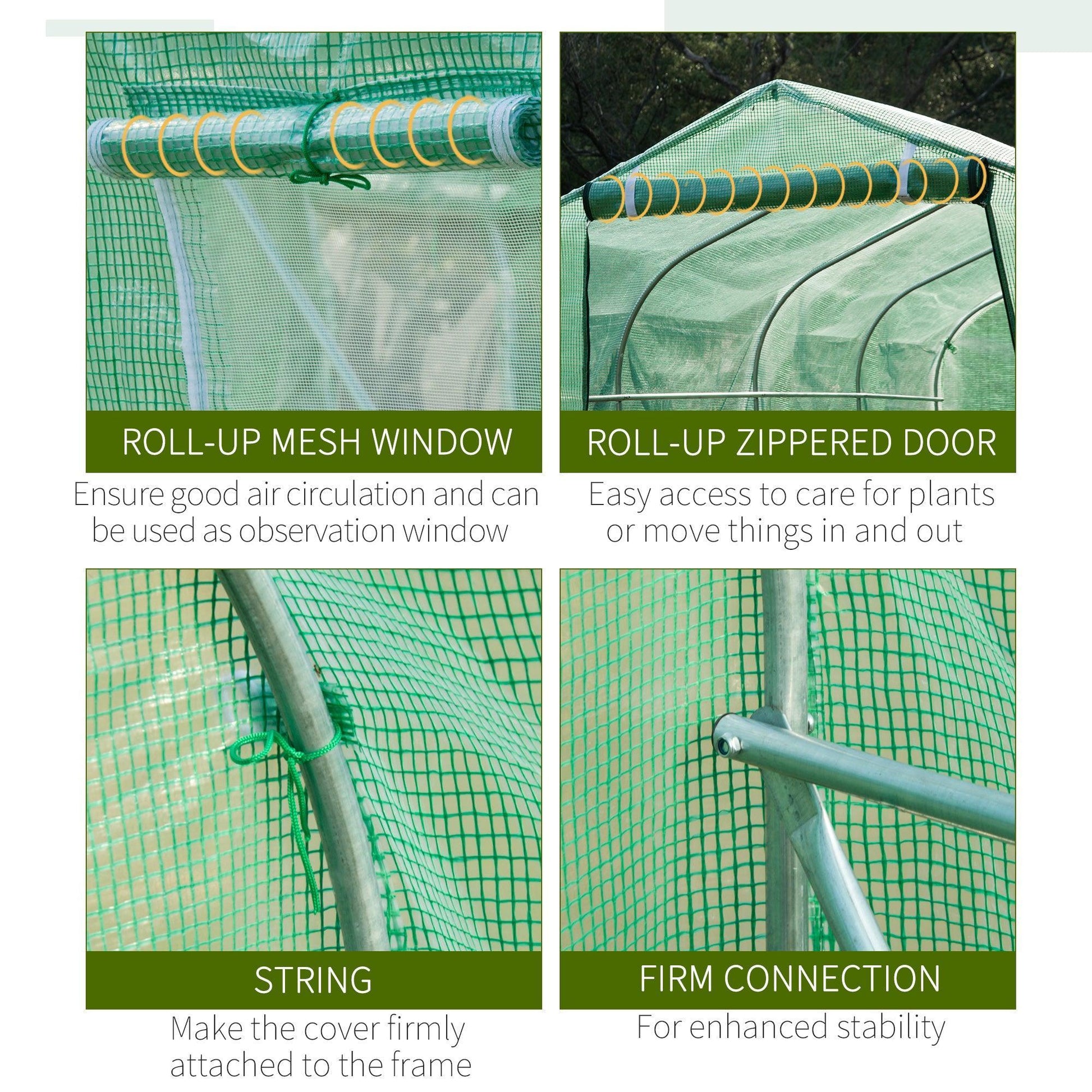 Outsunny Polytunnel Greenhouse - Garden essential - ALL4U RETAILER LTD