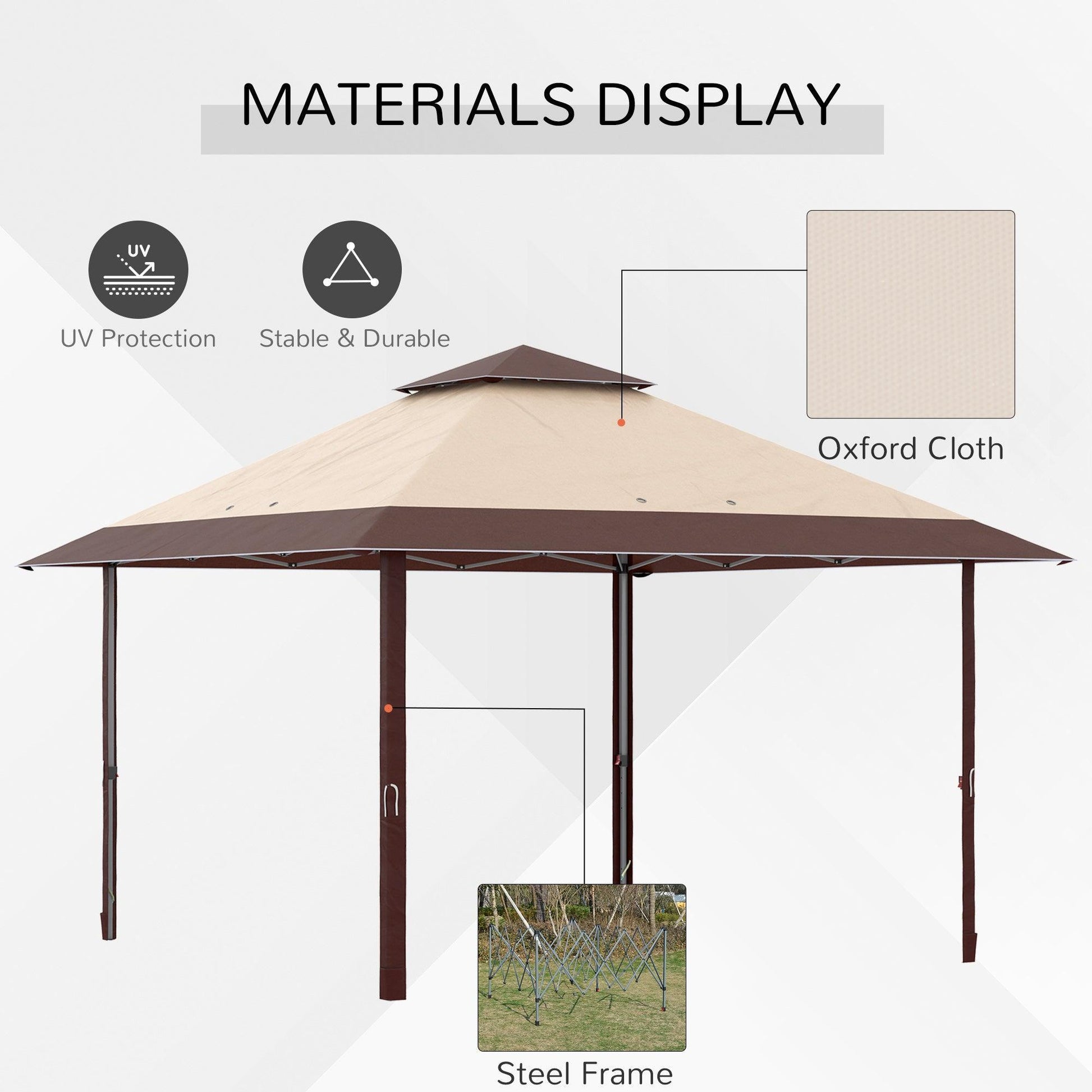 Outsunny Pop-up Gazebo | Outdoor Party Tent | UV Proof - ALL4U RETAILER LTD