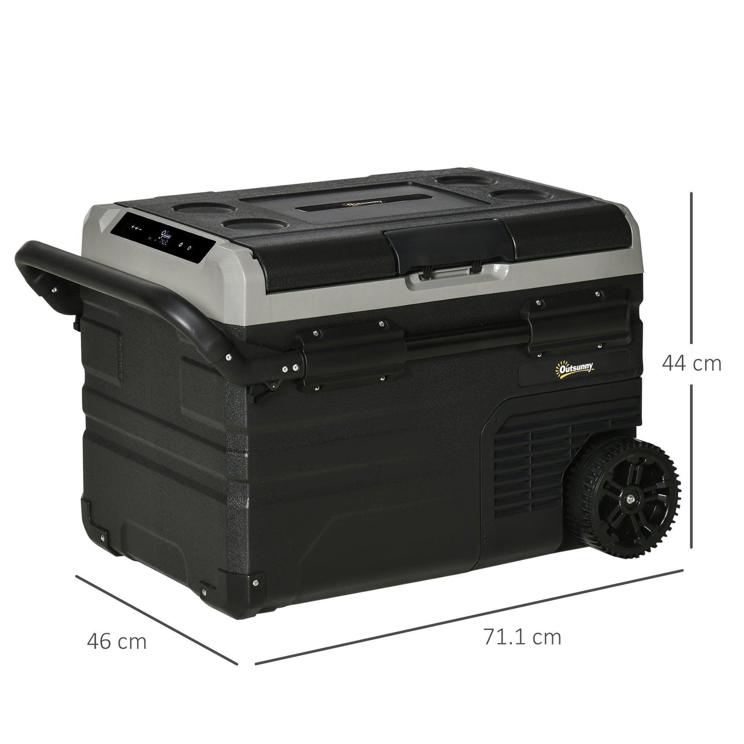 Outsunny Portable 40L Car Fridge: Compressor Cooler Box - ALL4U RETAILER LTD