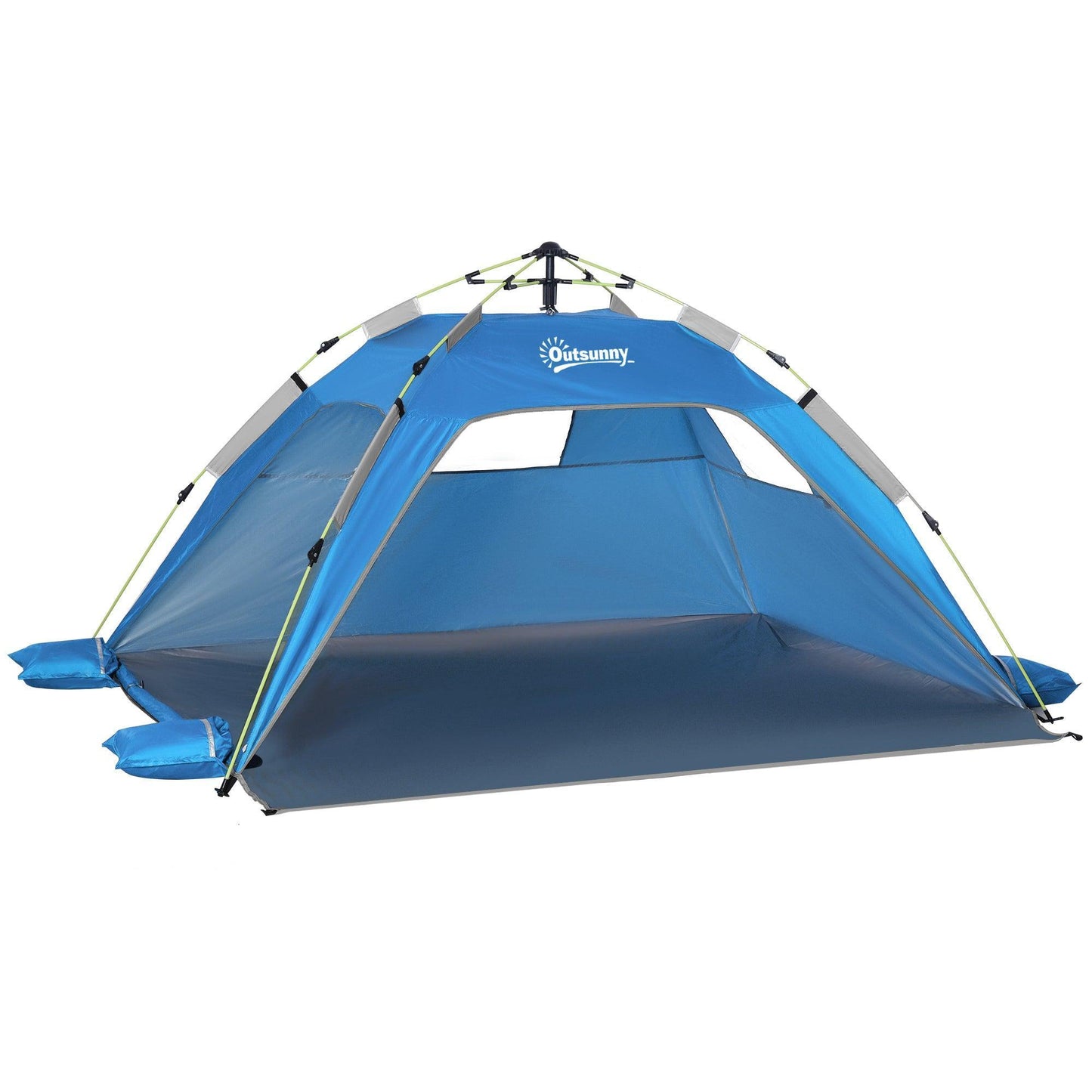 Outsunny Portable Beach Tent - Sun Shelter - ALL4U RETAILER LTD