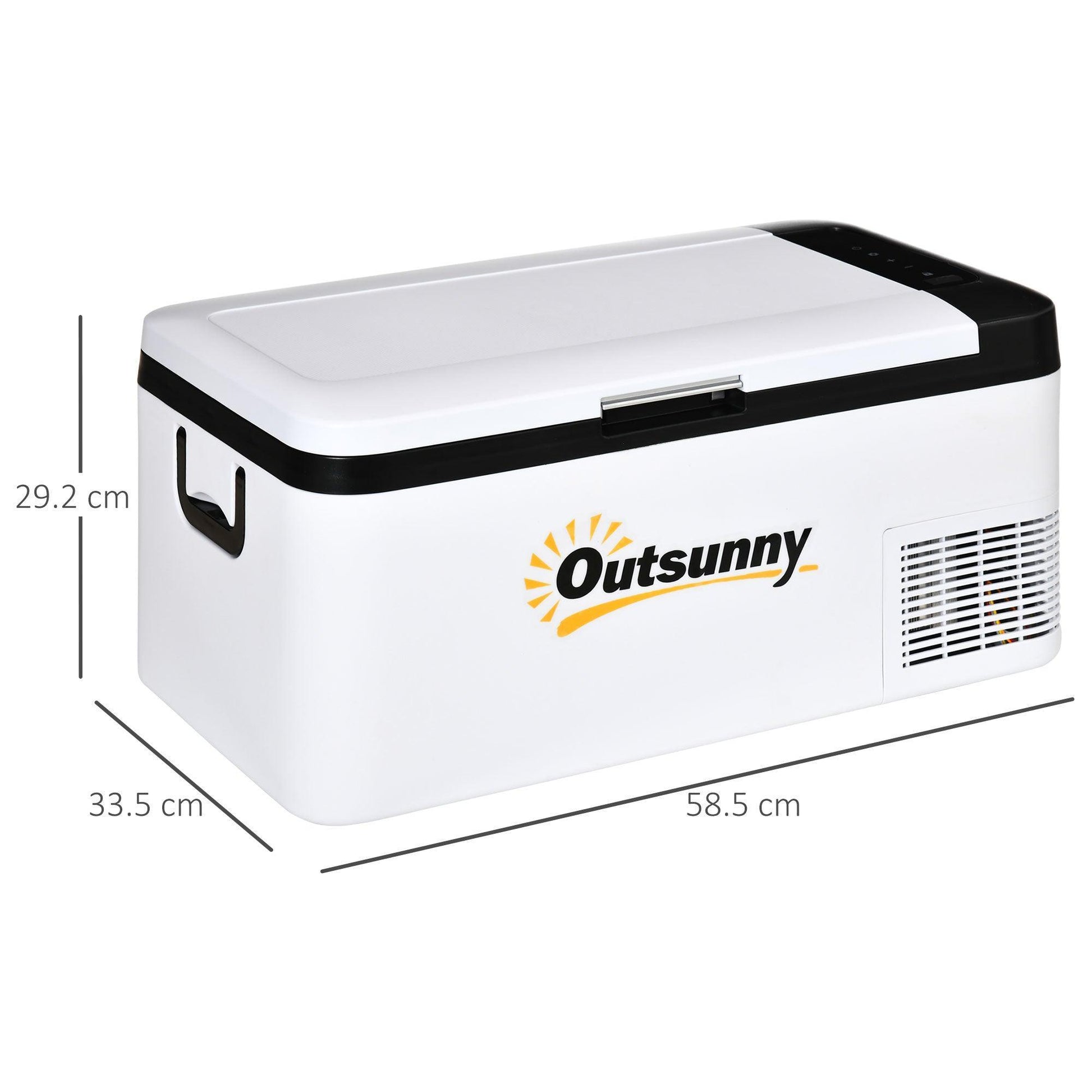 Outsunny Portable Car Fridge: 18L Compressor Cooler - ALL4U RETAILER LTD