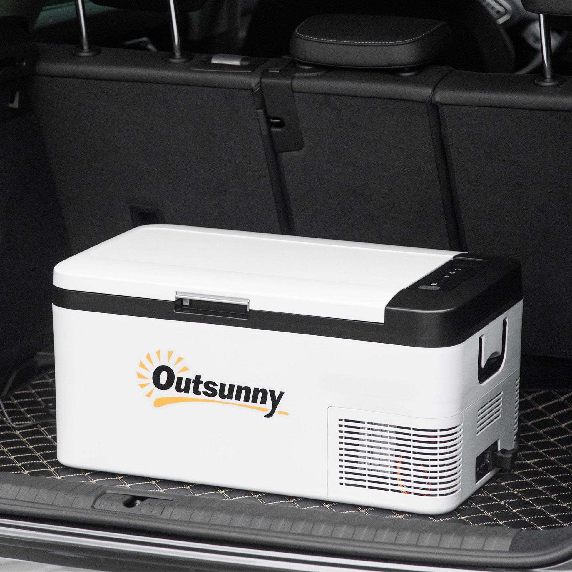 Outsunny Portable Car Fridge: 18L Compressor Cooler - ALL4U RETAILER LTD