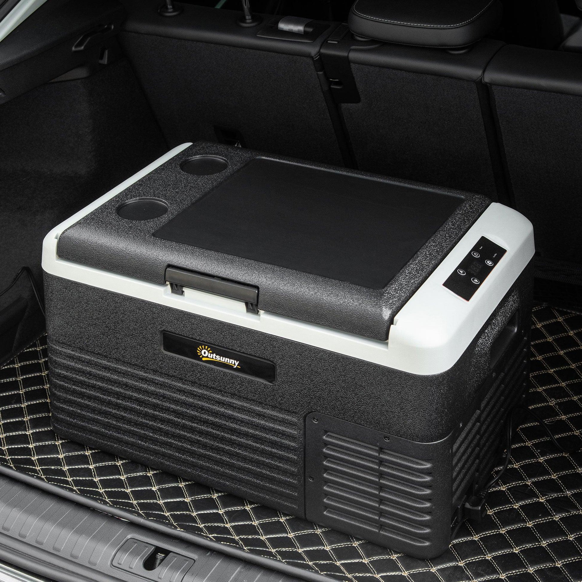 Outsunny Portable Car Fridge Freezer - Chills Down to -20°C - ALL4U RETAILER LTD