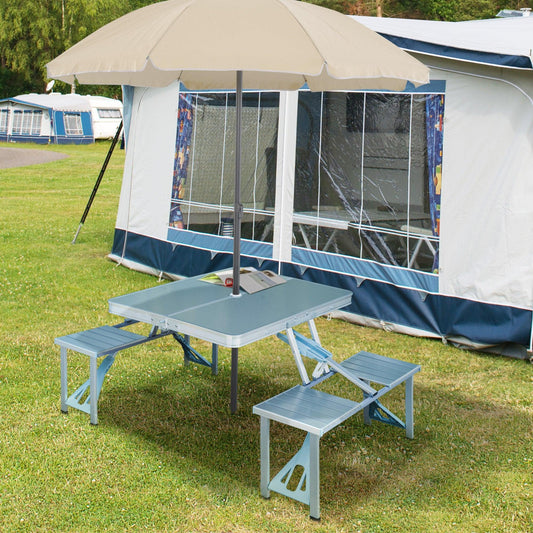 Outsunny Portable Folding Camping Picnic Table - ALL4U RETAILER LTD