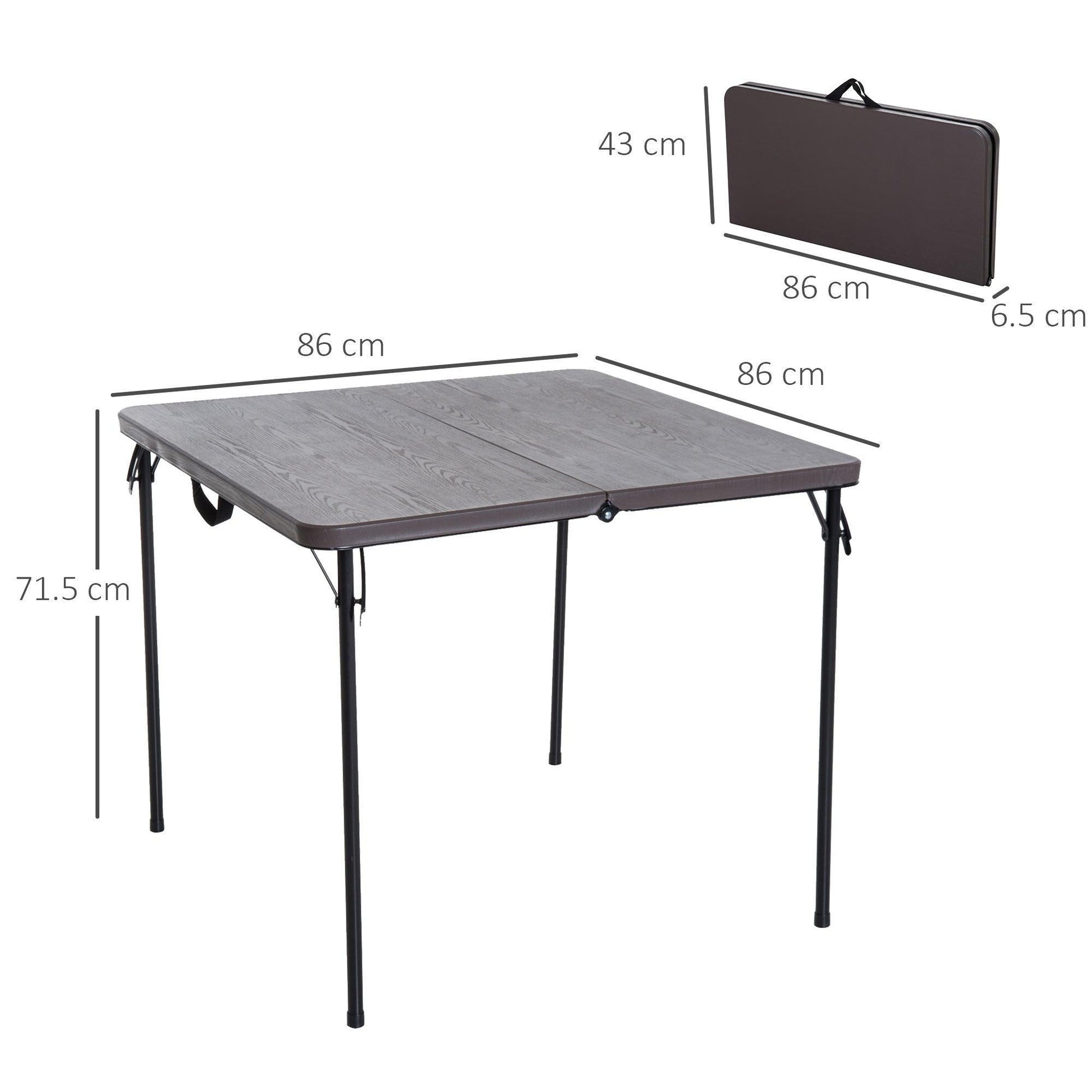 Outsunny Portable Picnic Table for Outdoor Events - ALL4U RETAILER LTD