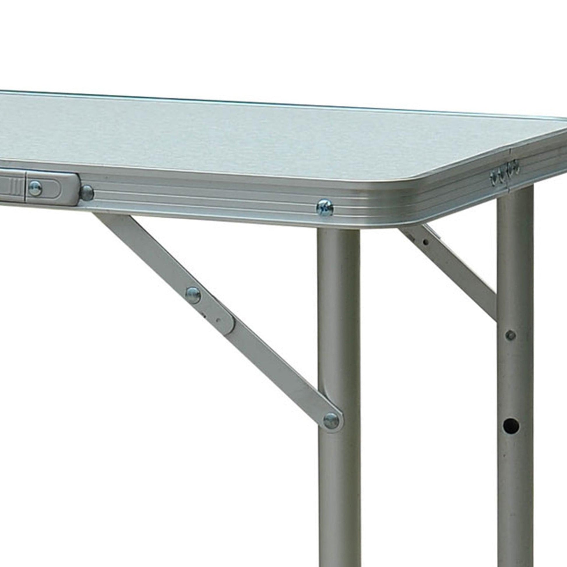 Outsunny Portable Picnic Table - Silver - ALL4U RETAILER LTD