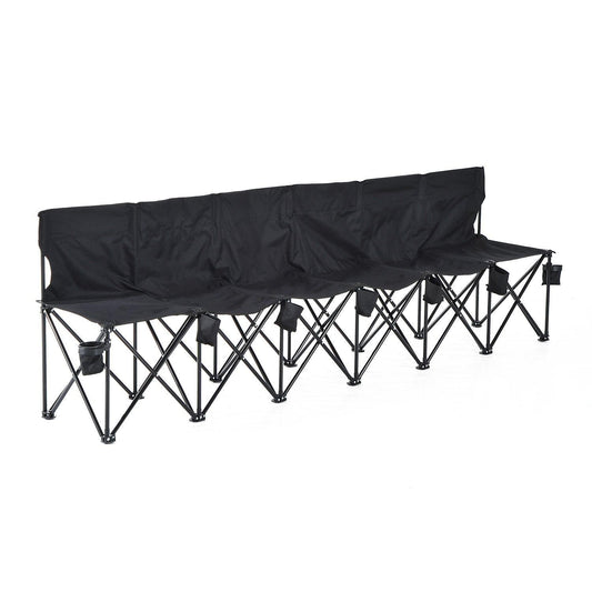 Outsunny Portable Sports Bench - 6 Seater - ALL4U RETAILER LTD