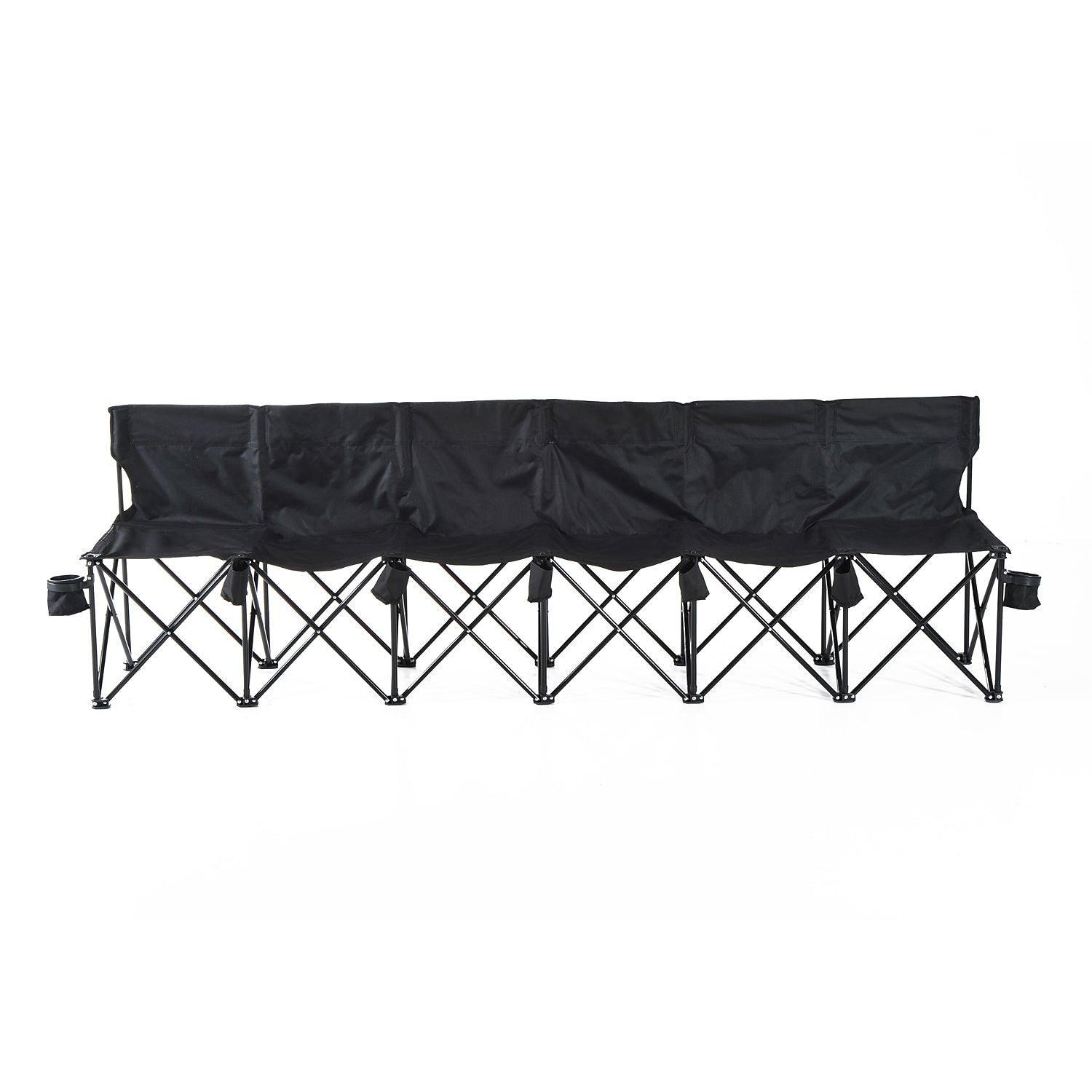 Outsunny Portable Sports Bench - 6 Seater - ALL4U RETAILER LTD