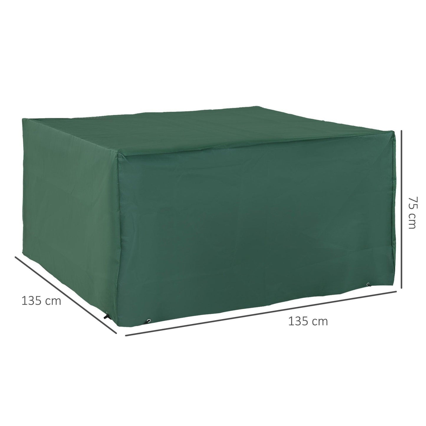 Outsunny Protective Rattan Furniture Cover - 135x135x75cm - ALL4U RETAILER LTD