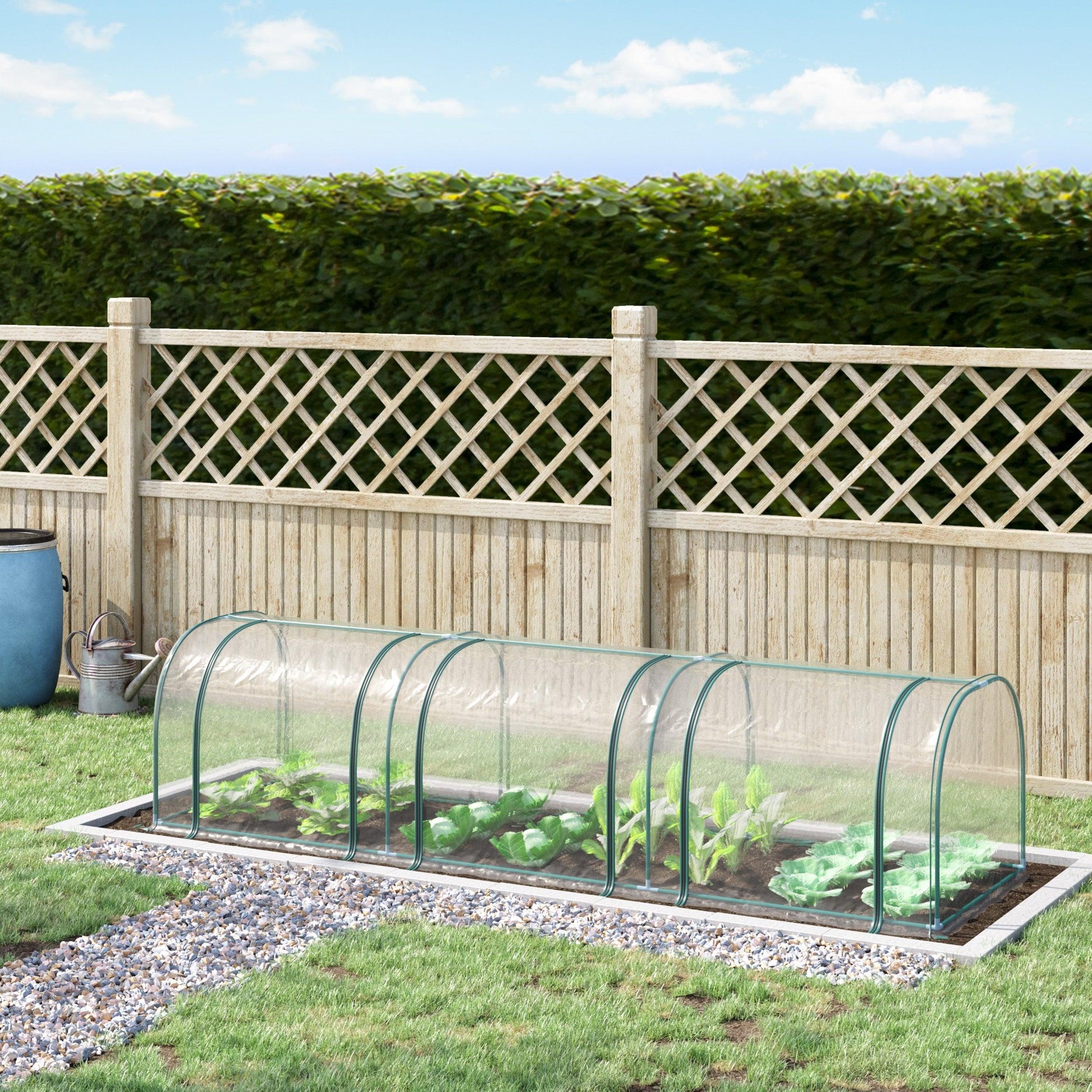 Outsunny PVC Greenhouse: 350x100x80cm+Zipper Doors - ALL4U RETAILER LTD