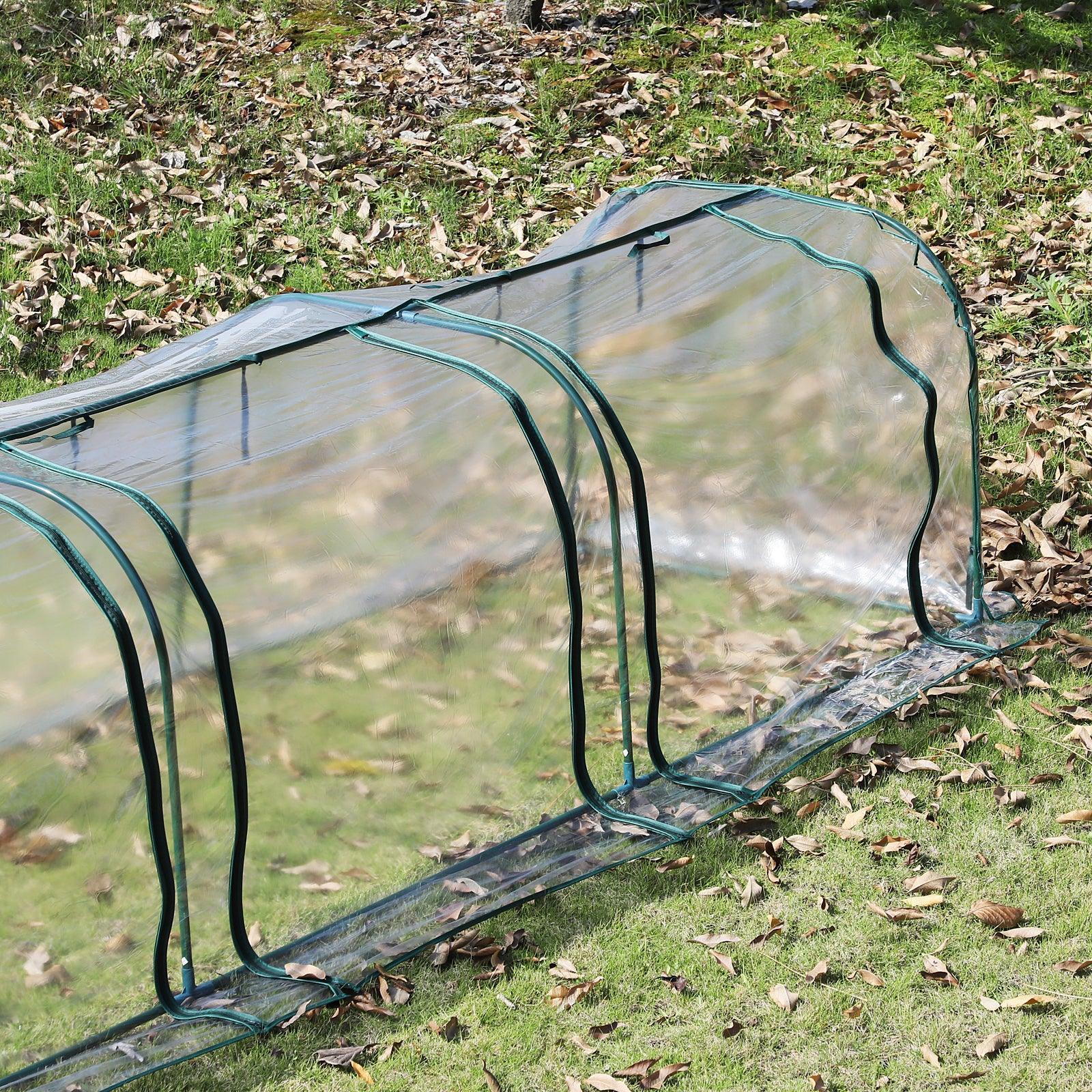 Outsunny PVC Greenhouse: 350x100x80cm+Zipper Doors - ALL4U RETAILER LTD