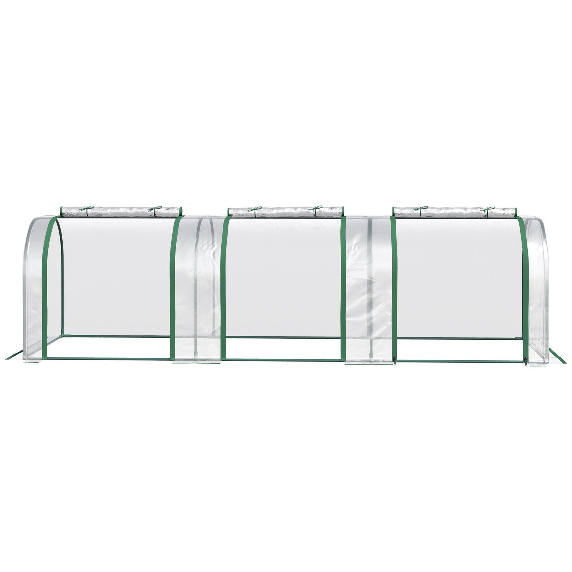 Outsunny PVC Tunnel Greenhouse: Clear, Compact & Durable - ALL4U RETAILER LTD