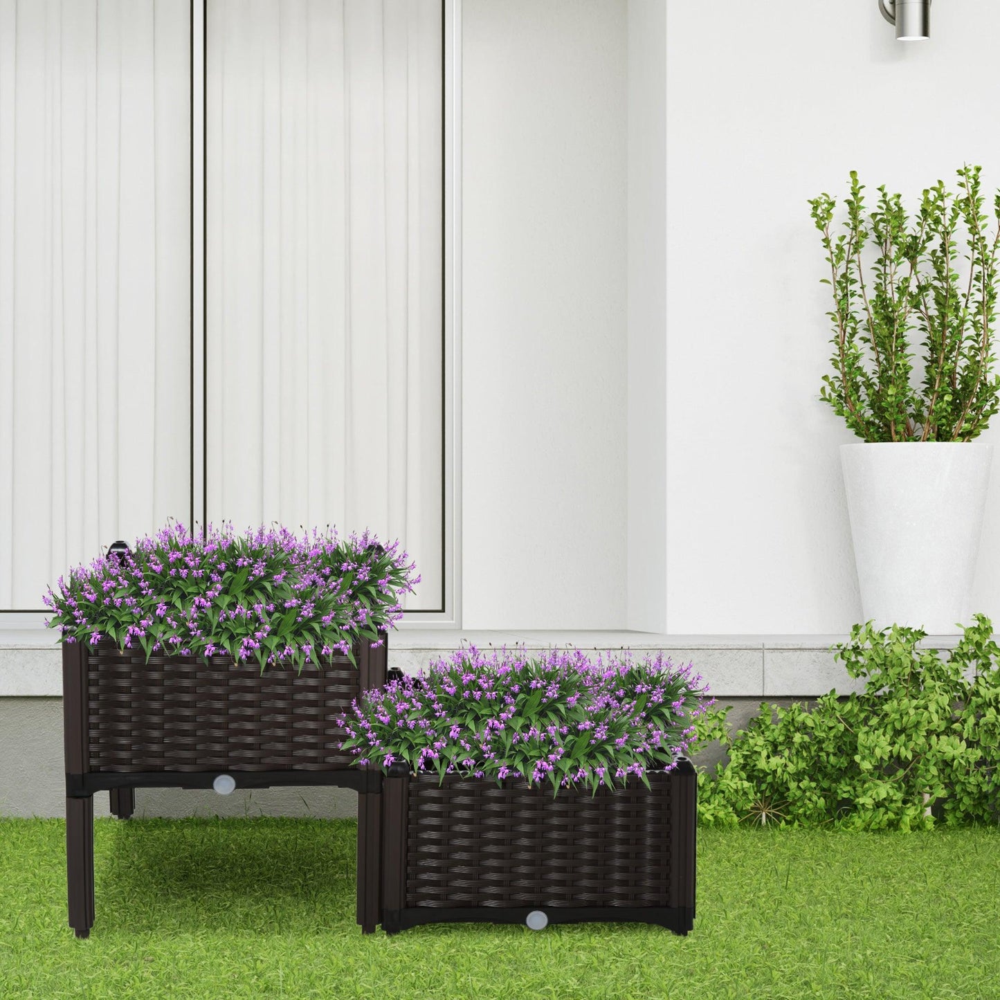 Outsunny Raised Bed Garden Planters - ALL4U RETAILER LTD