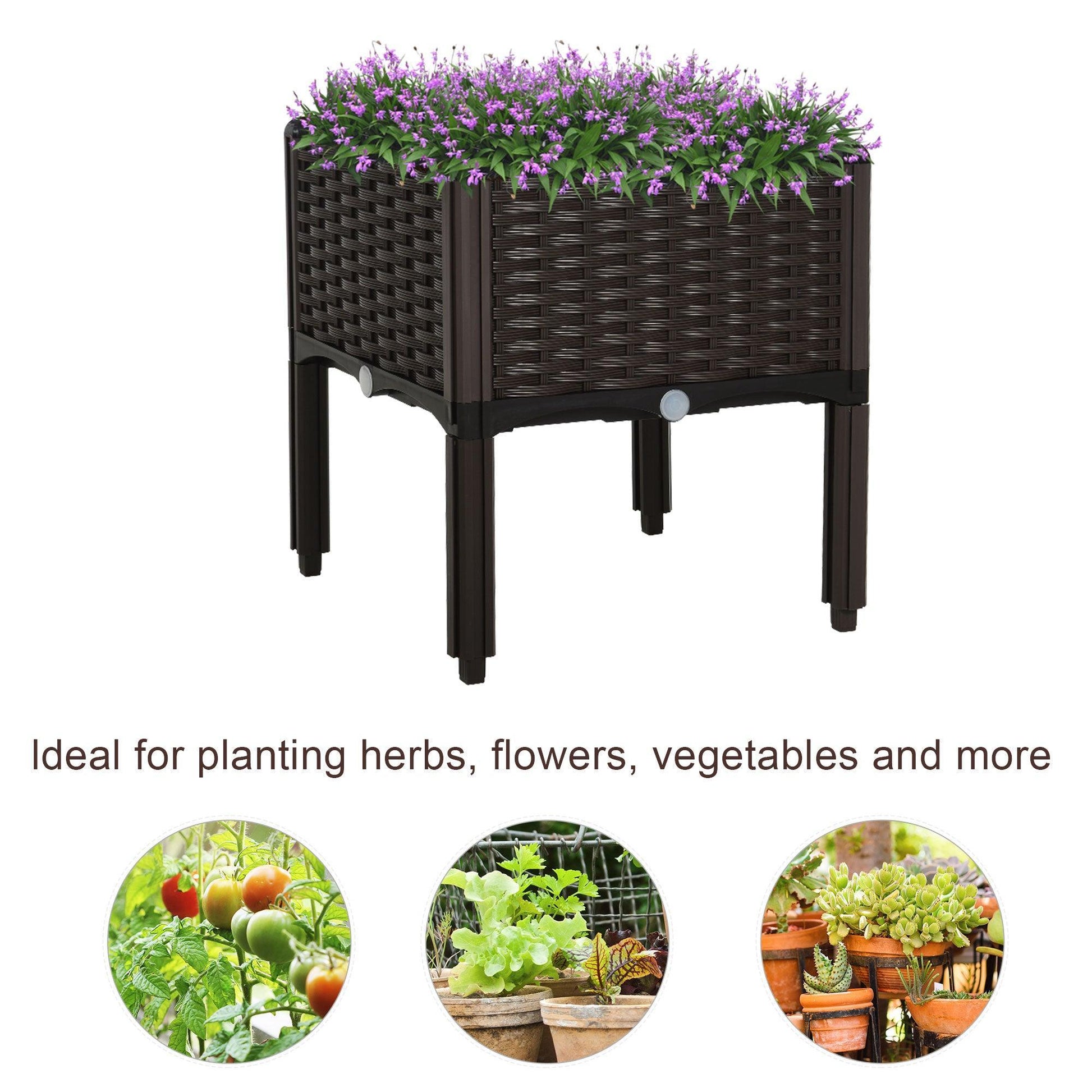 Outsunny Raised Garden Bed - Easy Planting for Vegetables - ALL4U RETAILER LTD