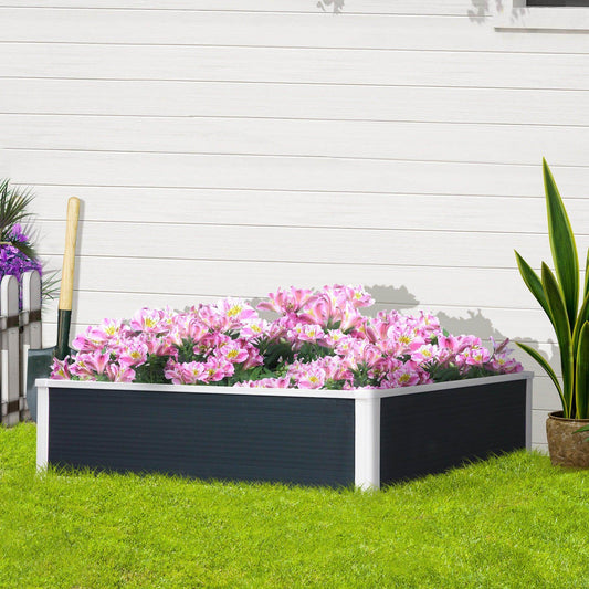 Outsunny Raised Garden Bed - Patio Flower & Veg Planter - ALL4U RETAILER LTD