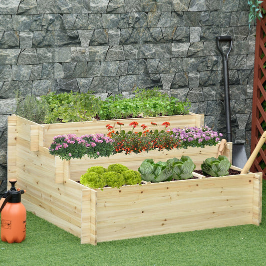 Outsunny Raised Garden Bed with 9 Grow Grids - Easy and Efficient - ALL4U RETAILER LTD