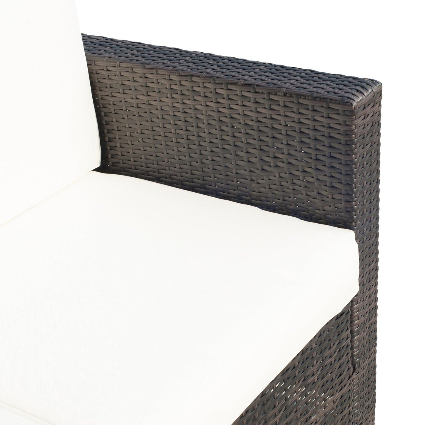 Outsunny Rattan Loveseat: 2-Seater Wicker Sofa - ALL4U RETAILER LTD