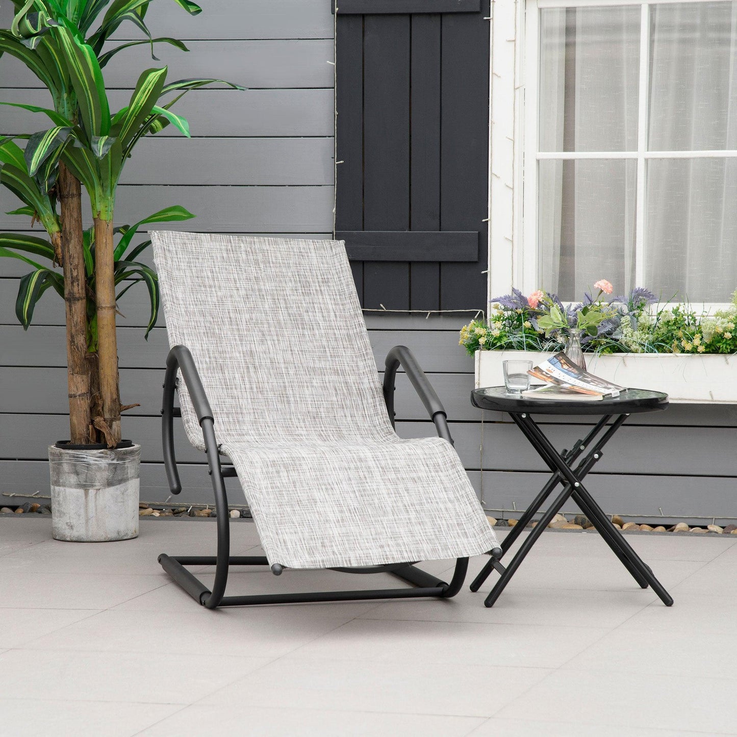 Outsunny Reclining Chaise Lounge Chair - ALL4U RETAILER LTD