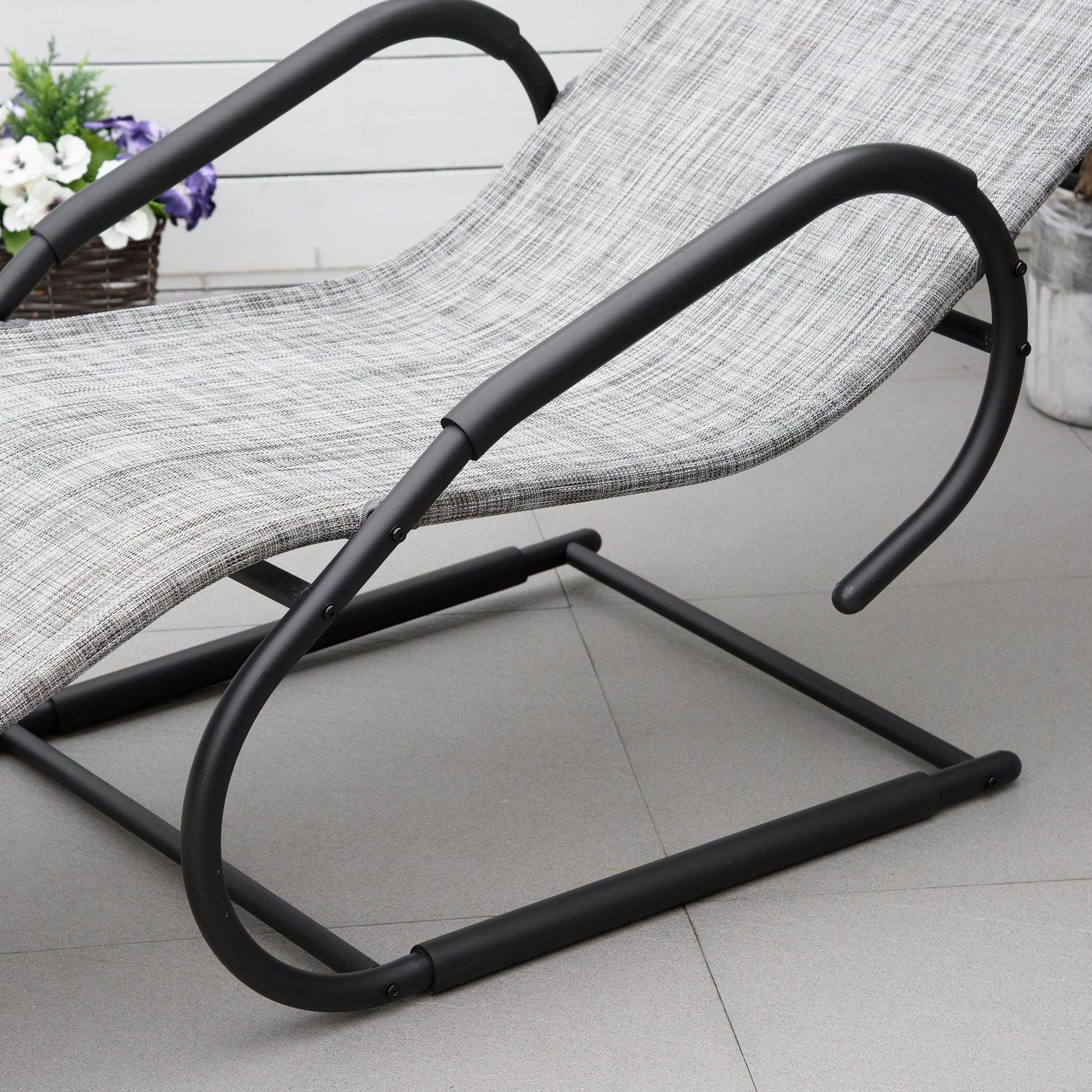 Outsunny Reclining Chaise Lounge Chair - ALL4U RETAILER LTD