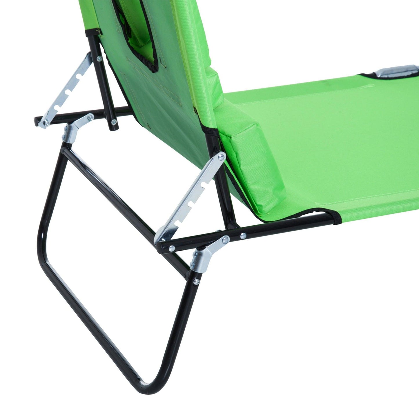 Outsunny Reclining Sun Lounger Chair - Adjustable & Foldable - ALL4U RETAILER LTD