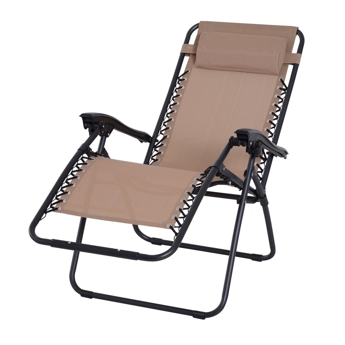 Outsunny Reclining Sun Lounger for Outdoors - ALL4U RETAILER LTD