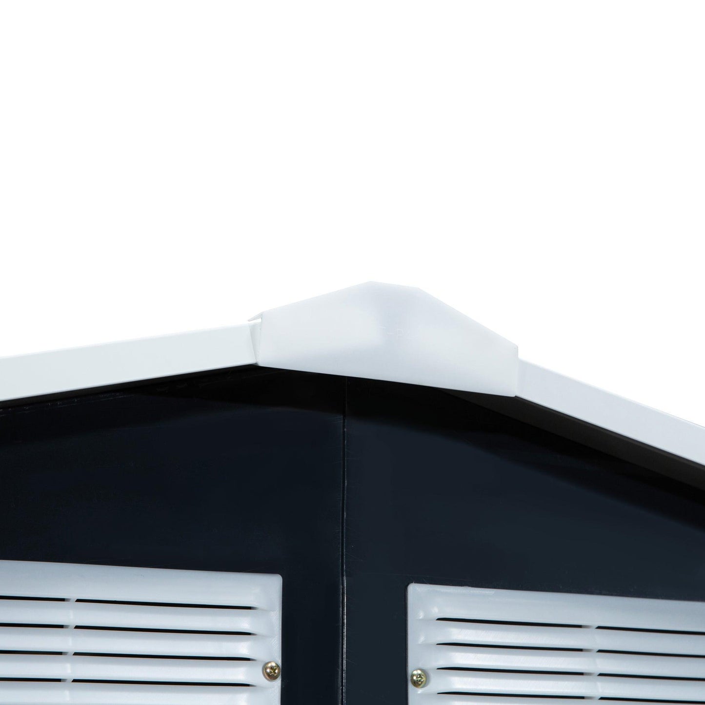 Outsunny Roofed Tool Shed - 7ft x 4ft, Dark Grey - ALL4U RETAILER LTD