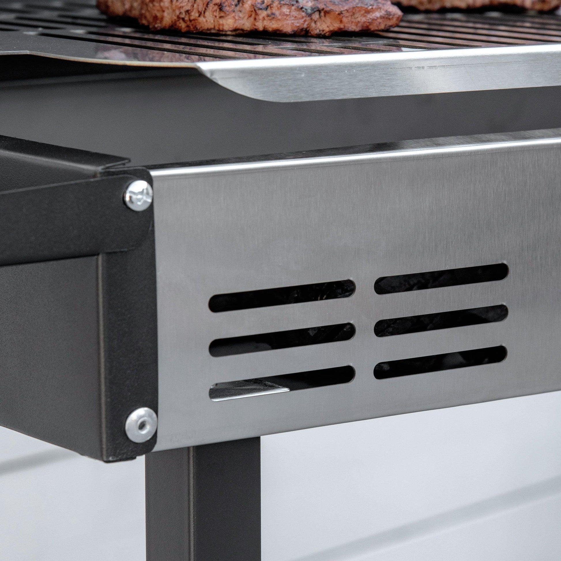 Outsunny Rotisserie BBQ Grill - Stainless Steel - ALL4U RETAILER LTD