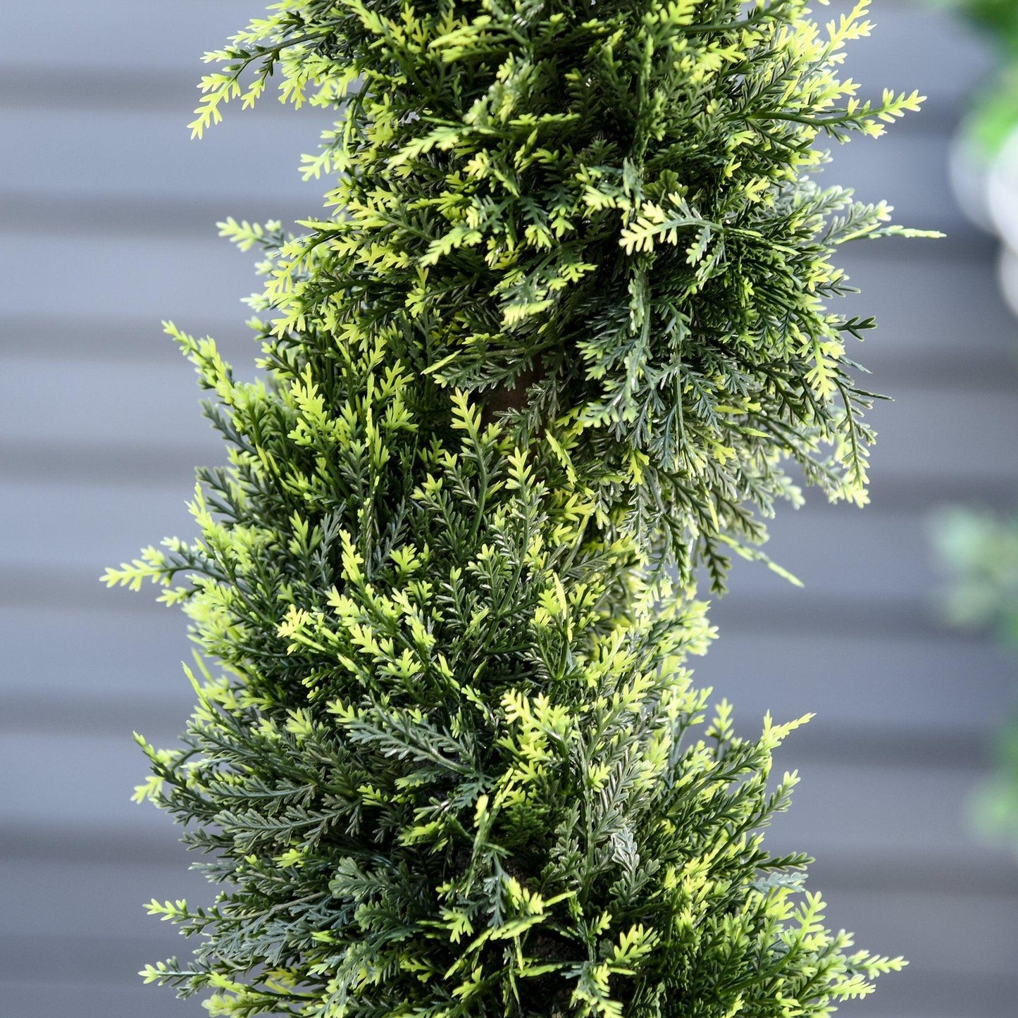 Outsunny Artificial Spiral Topiary Trees - Set of 2 - 3FT - ALL4U RETAILER LTD