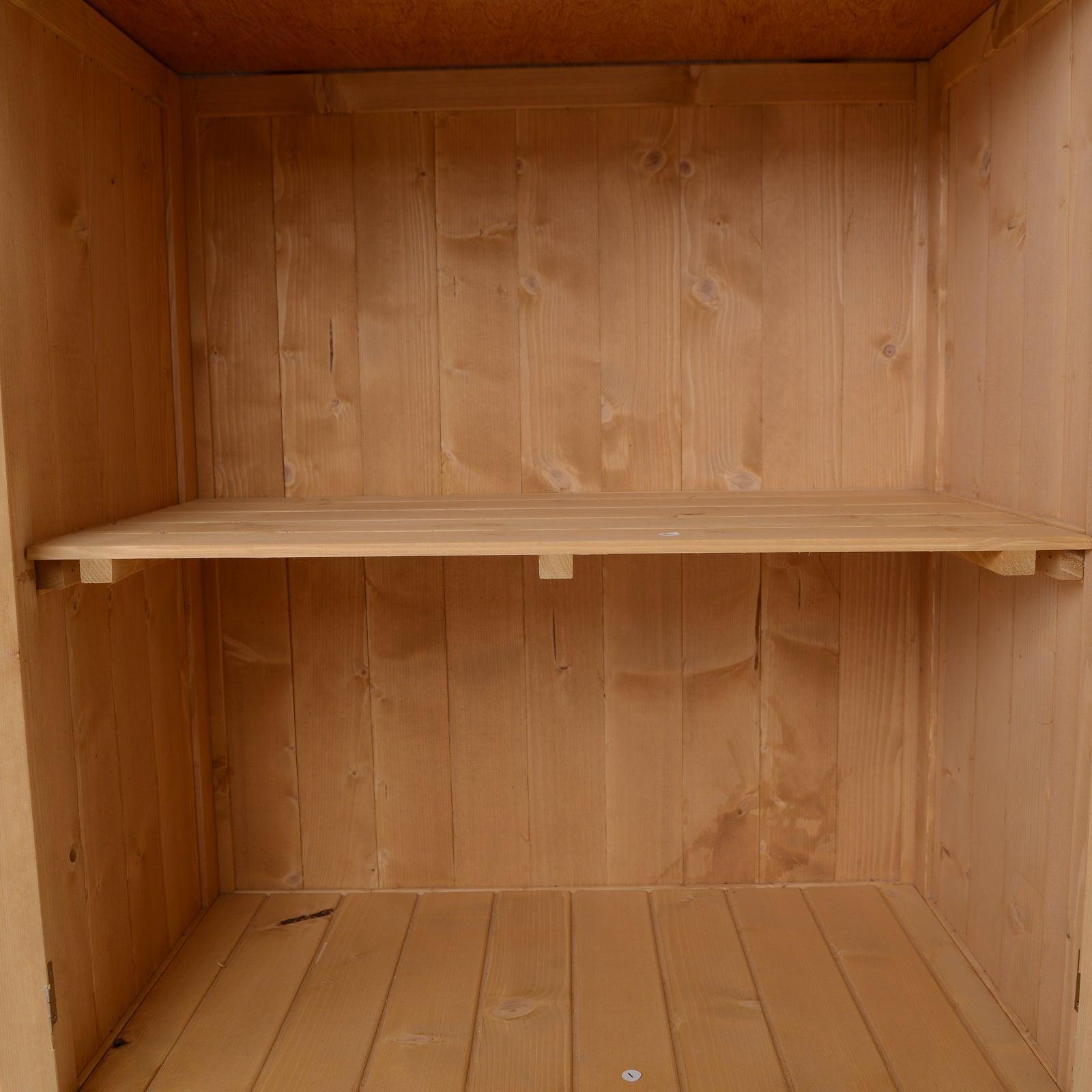 Outsunny Shed, Cedarwood-Burlywood: Garden Storage - ALL4U RETAILER LTD