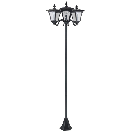Outsunny Solar Lamp Post – Weatherproof Black Design - ALL4U RETAILER LTD