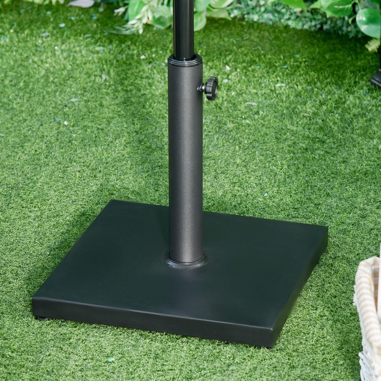 Outsunny Square Umbrella Base: Heavy Duty and Stylish - ALL4U RETAILER LTD