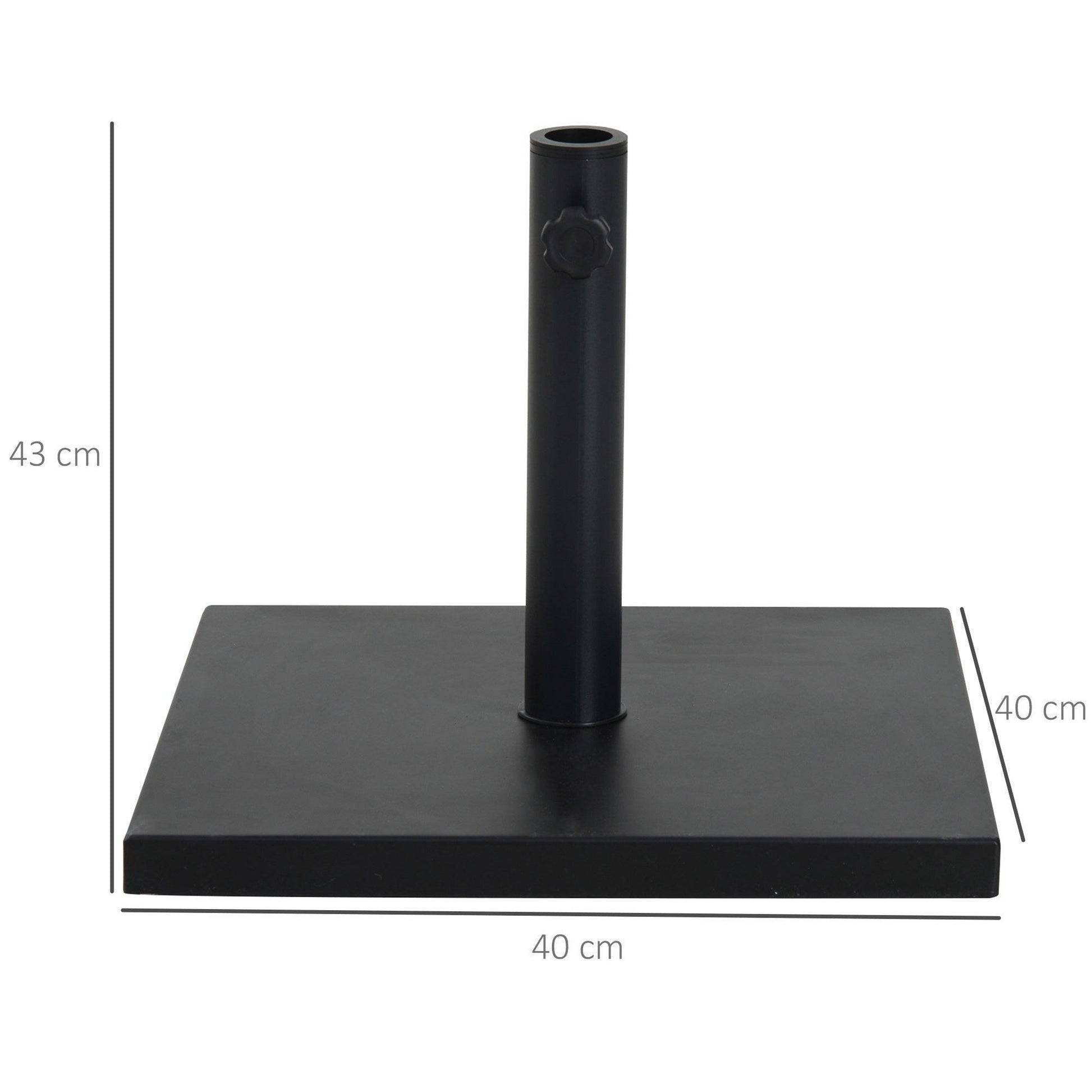 Outsunny Square Umbrella Base: Heavy Duty and Stylish - ALL4U RETAILER LTD